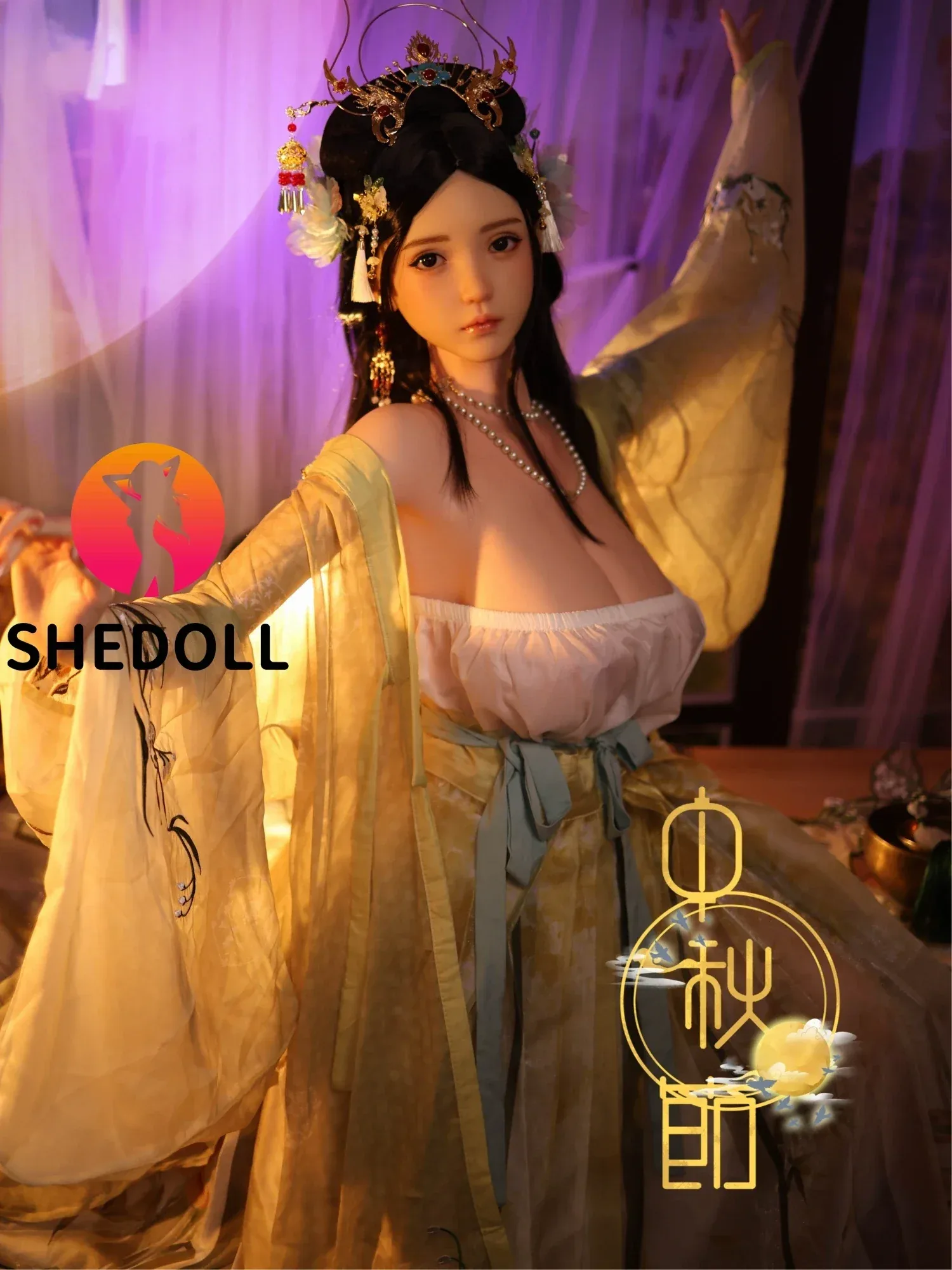 F6031—163cm\/5ft4-51kg H Cup Asian Silicone Sex Doll | SHEDOLL