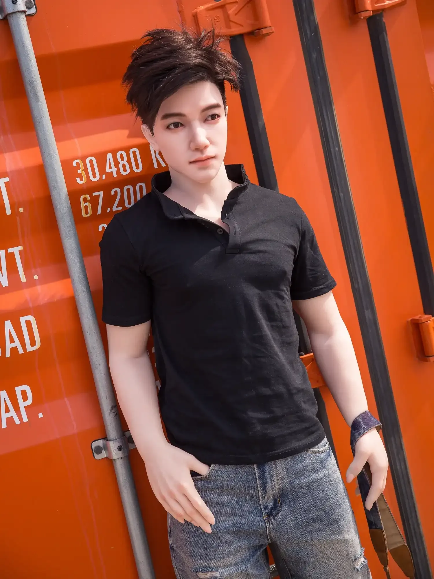 F4615-177cm\/5ft10-55kg Femboy Sex Dolls with Asian Young Male - Qita doll view 7