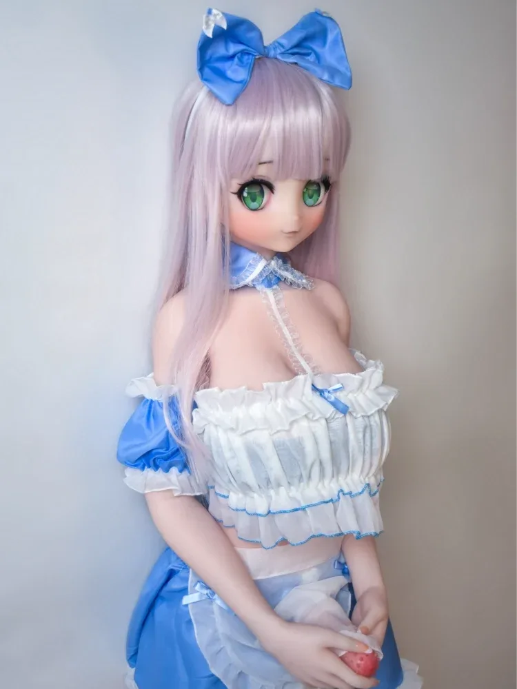 F5573-150cm\/5ft-27.5kg Petite Anime Futa Shemale Silicone Sex Doll with Customizable Detachable Dildo | Elsa Babe view 5