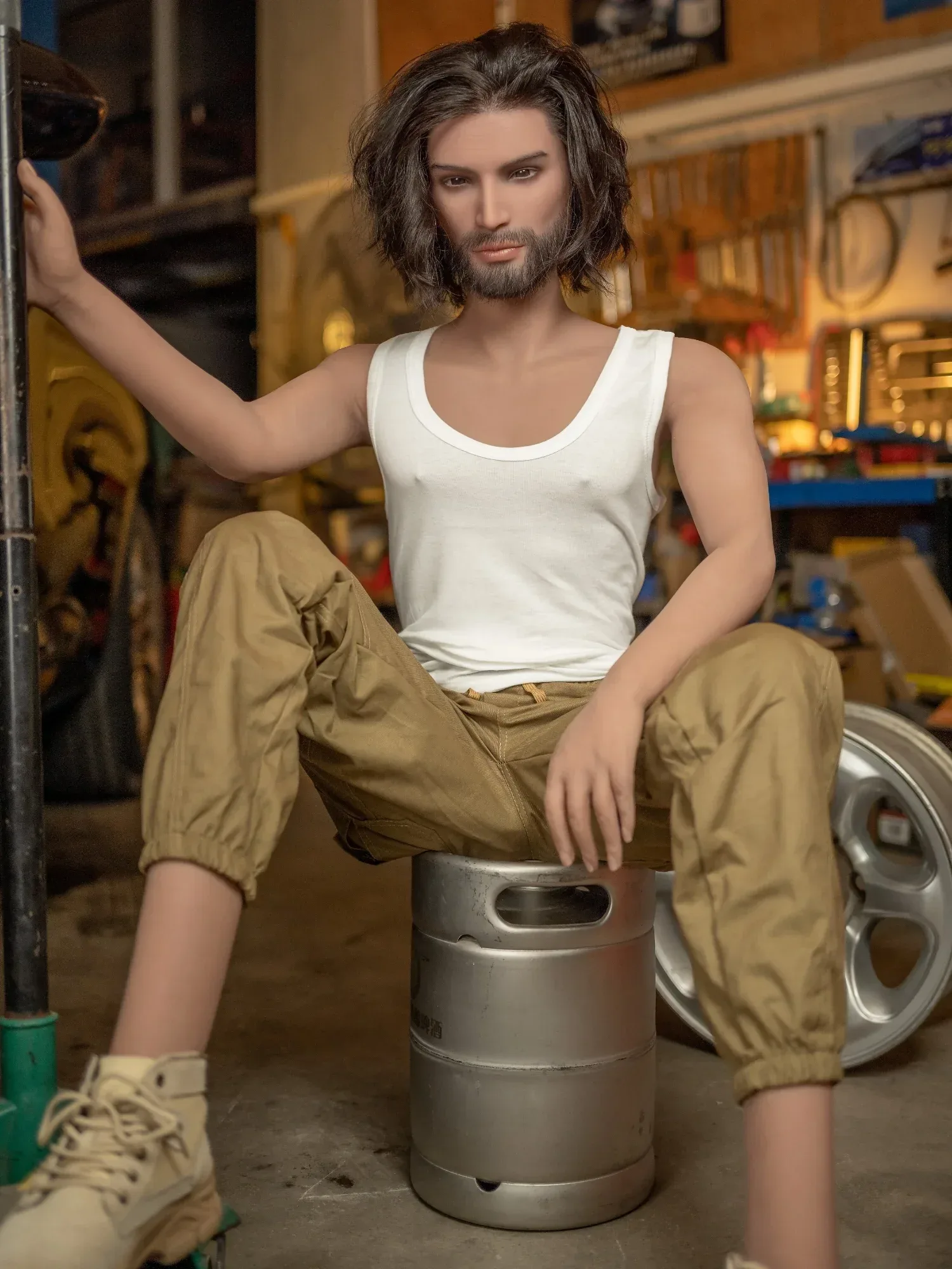 F6219-168cm(5.5ft)-37kg Realistic Male Sex Doll with Silicone Head - Rui Mei view 11