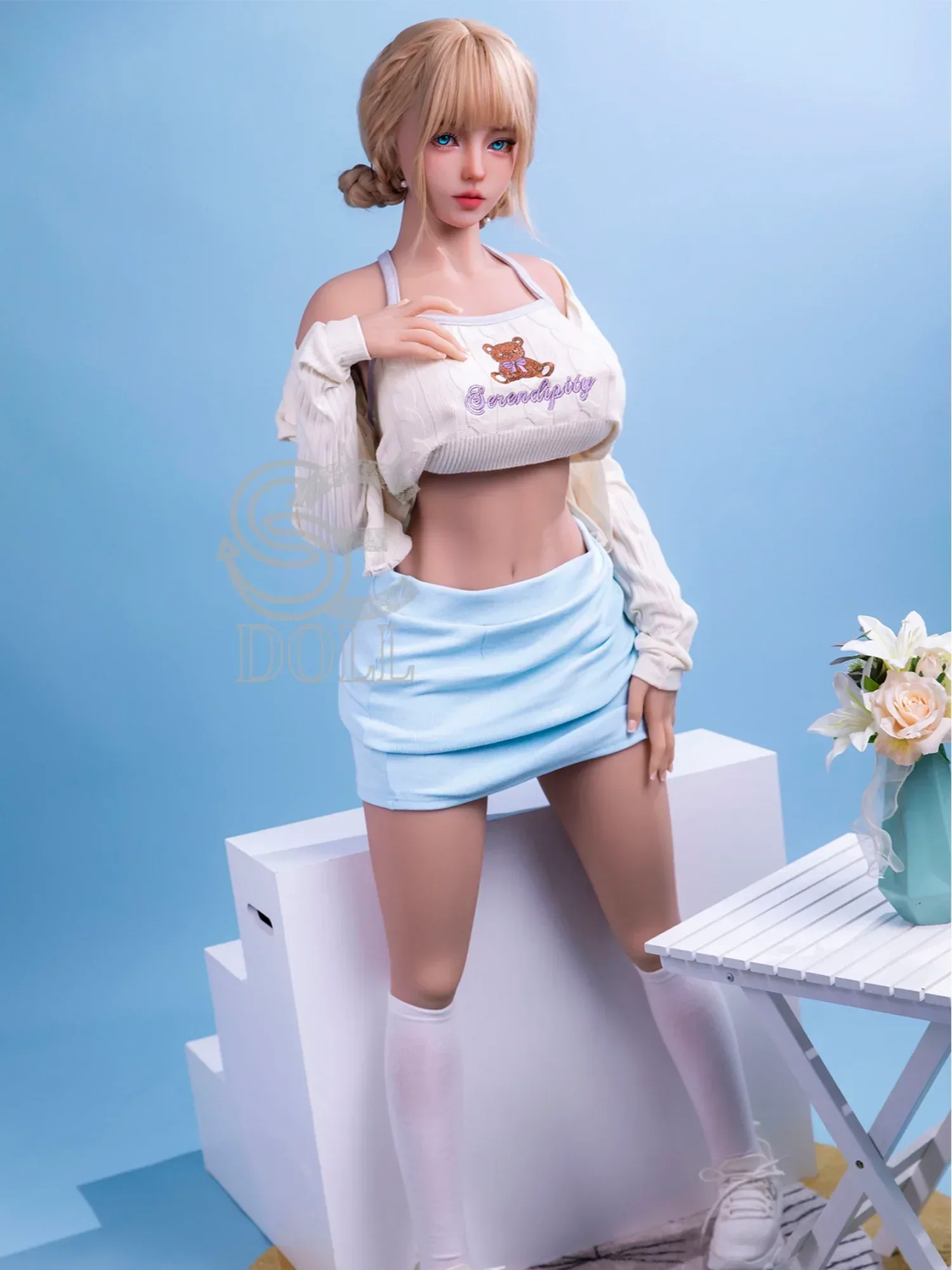 F818—157cm(5ft1)-35kg Melody H Cup TPE Asian Full Size Adult Cute Lolita Girls Love Doll | SE Doll view 4