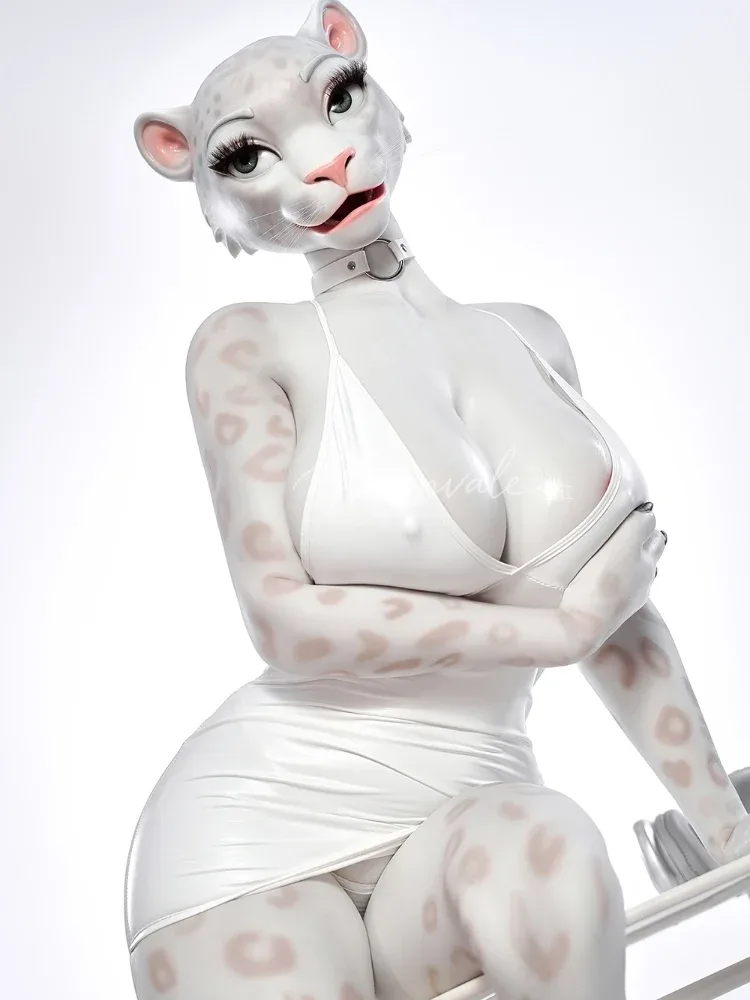 F763-165cm(5ft5)-45kg D Cup Silicone Leopard Girl Furry Animal ROS BBW Sex Doll |Moonvale Doll view 10
