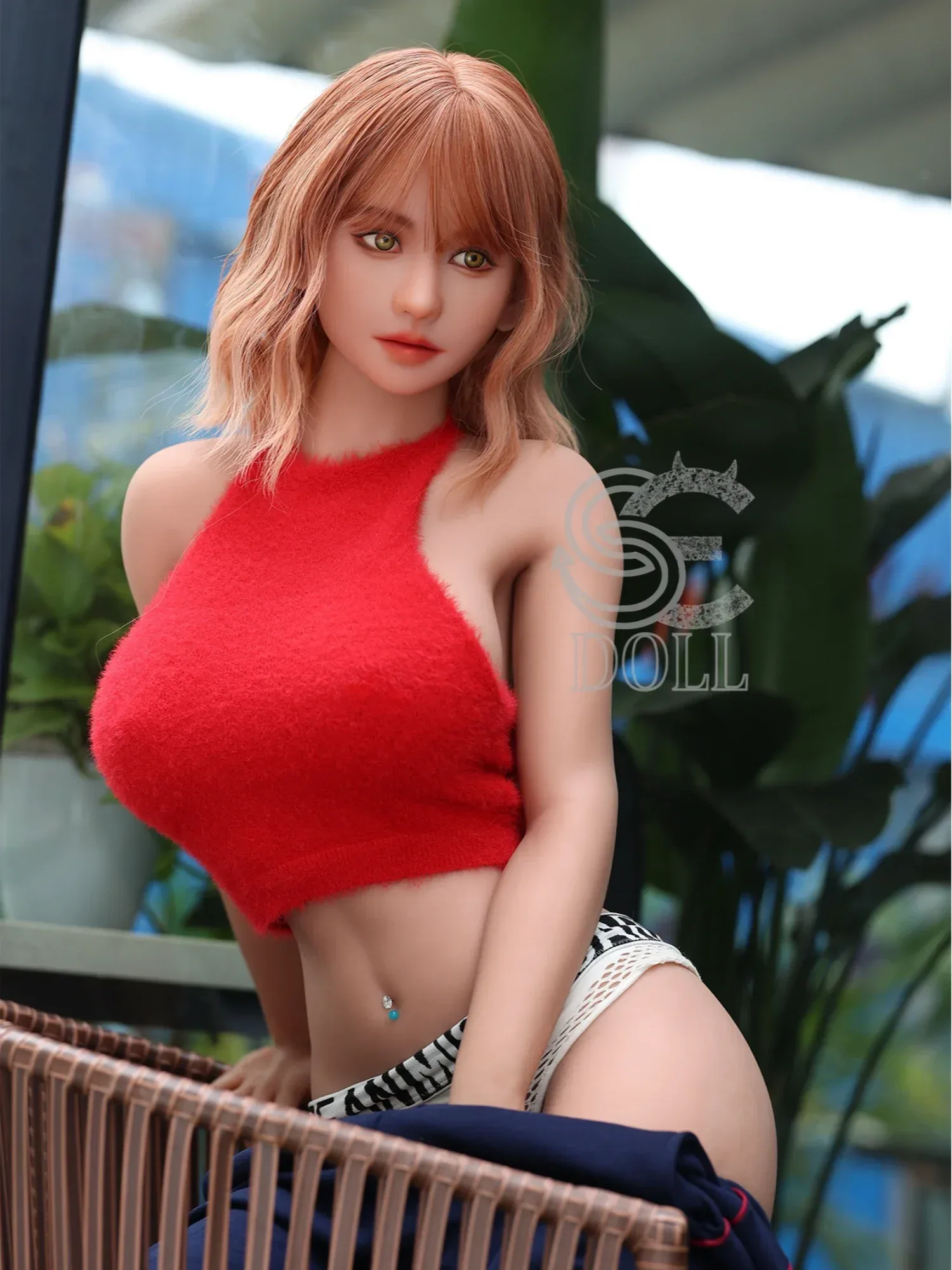F3686-161cm(5.3ft)-35kg Felicia F Cup TPE Vibrant Short Hair Sporty Girl Love Doll|SE Doll view 6