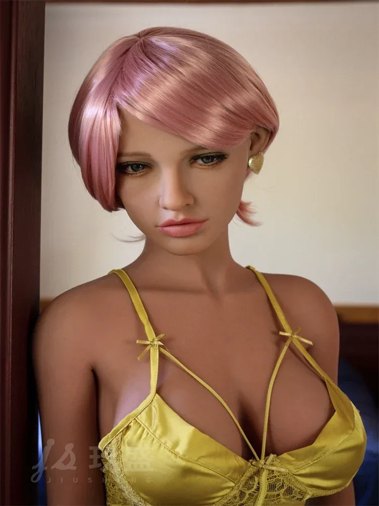 F607—150cm\/4ft9 31kg Lifelike Demi TPE Pink Hair D Cup Anime Sex Doll|Jiusheng Doll view 11