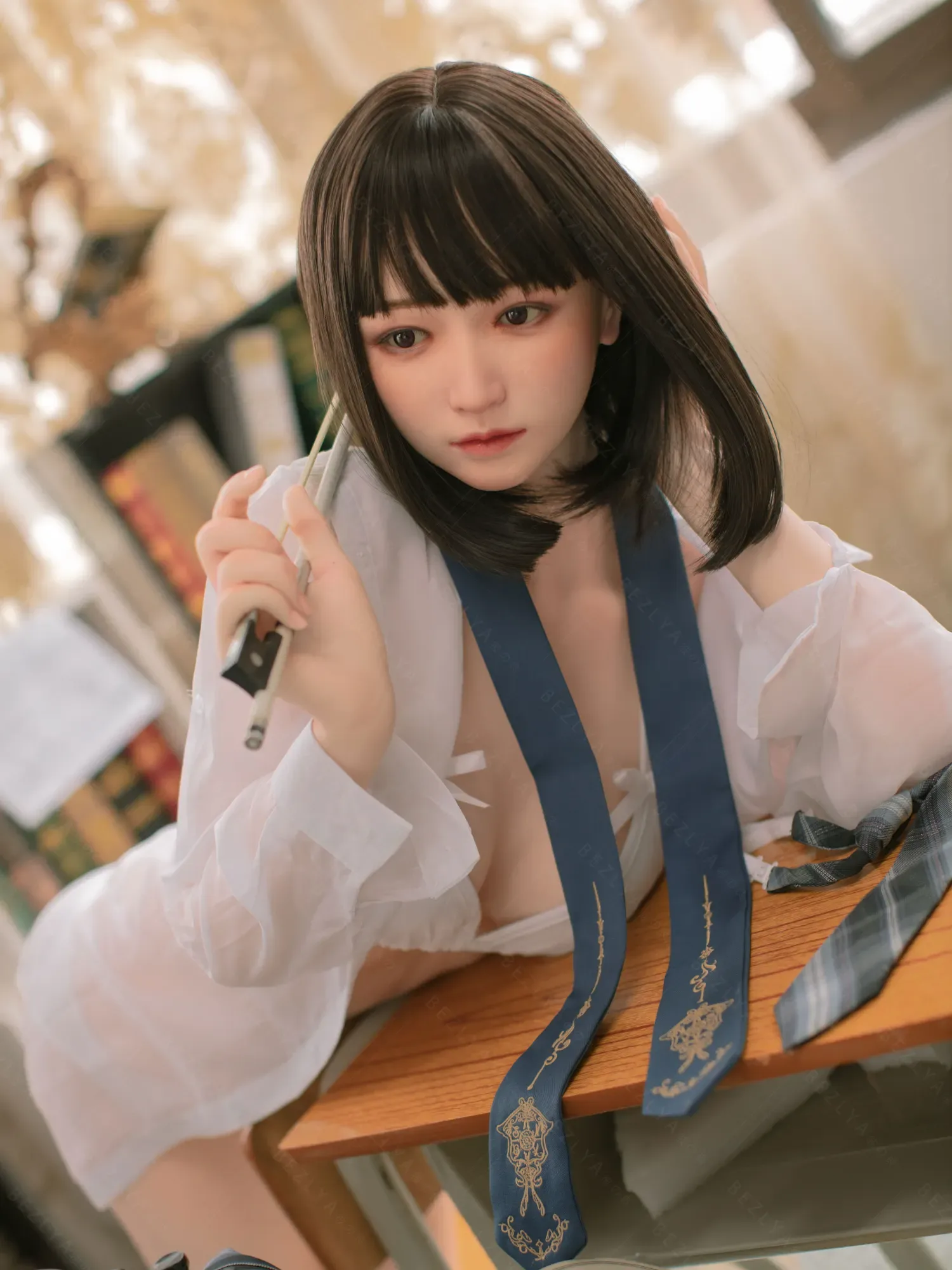 F4704-160cm(5.3ft)-34kg 2.1 B Cup Mini Asian Real Chinese Silicone Sex Doll|Bezlya Doll view 9