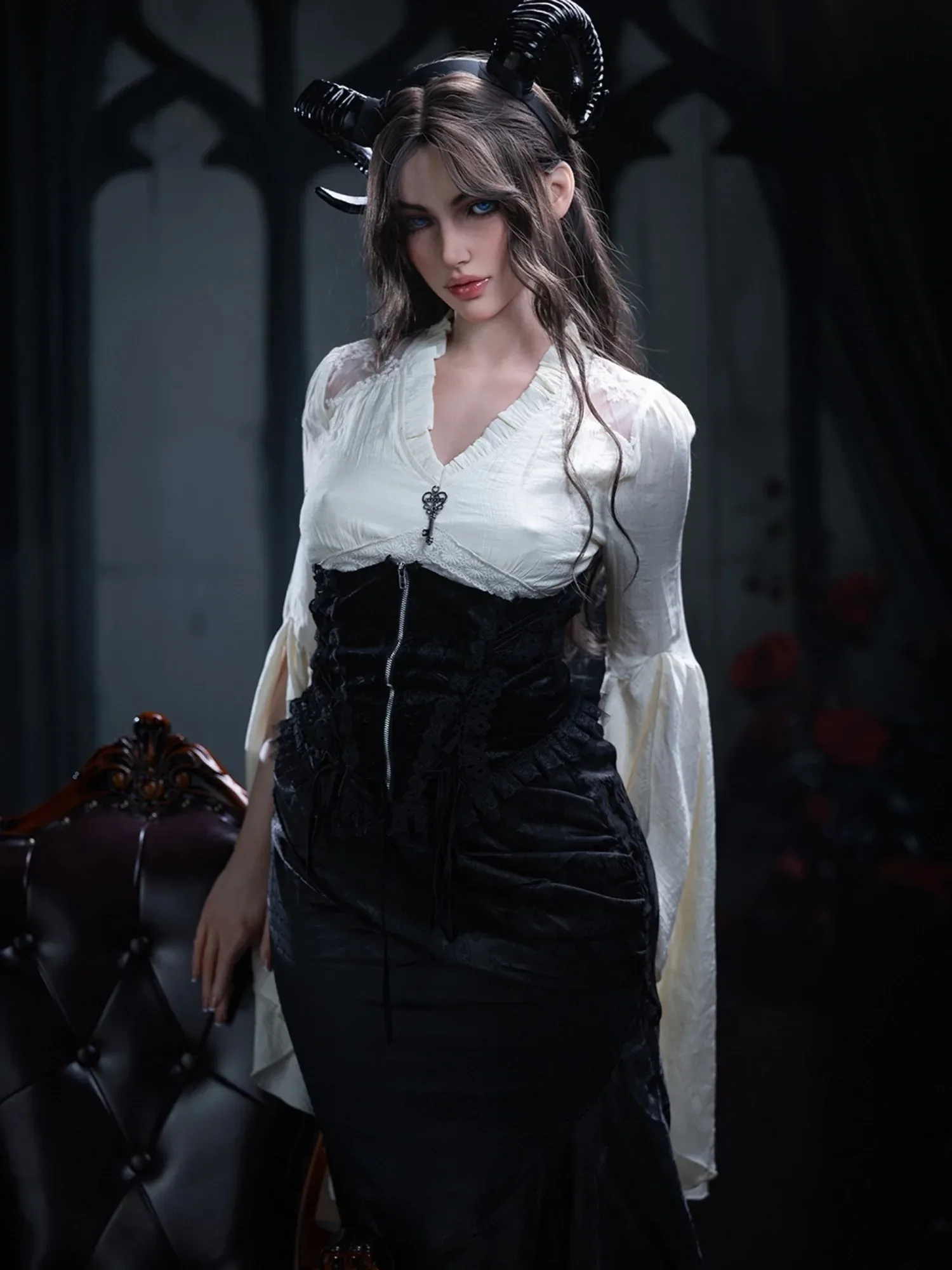 F6211—165cm\/5ft4-34kg D Cup Silicone Halloween Sex Doll  - Firefly Diary MAX view 8