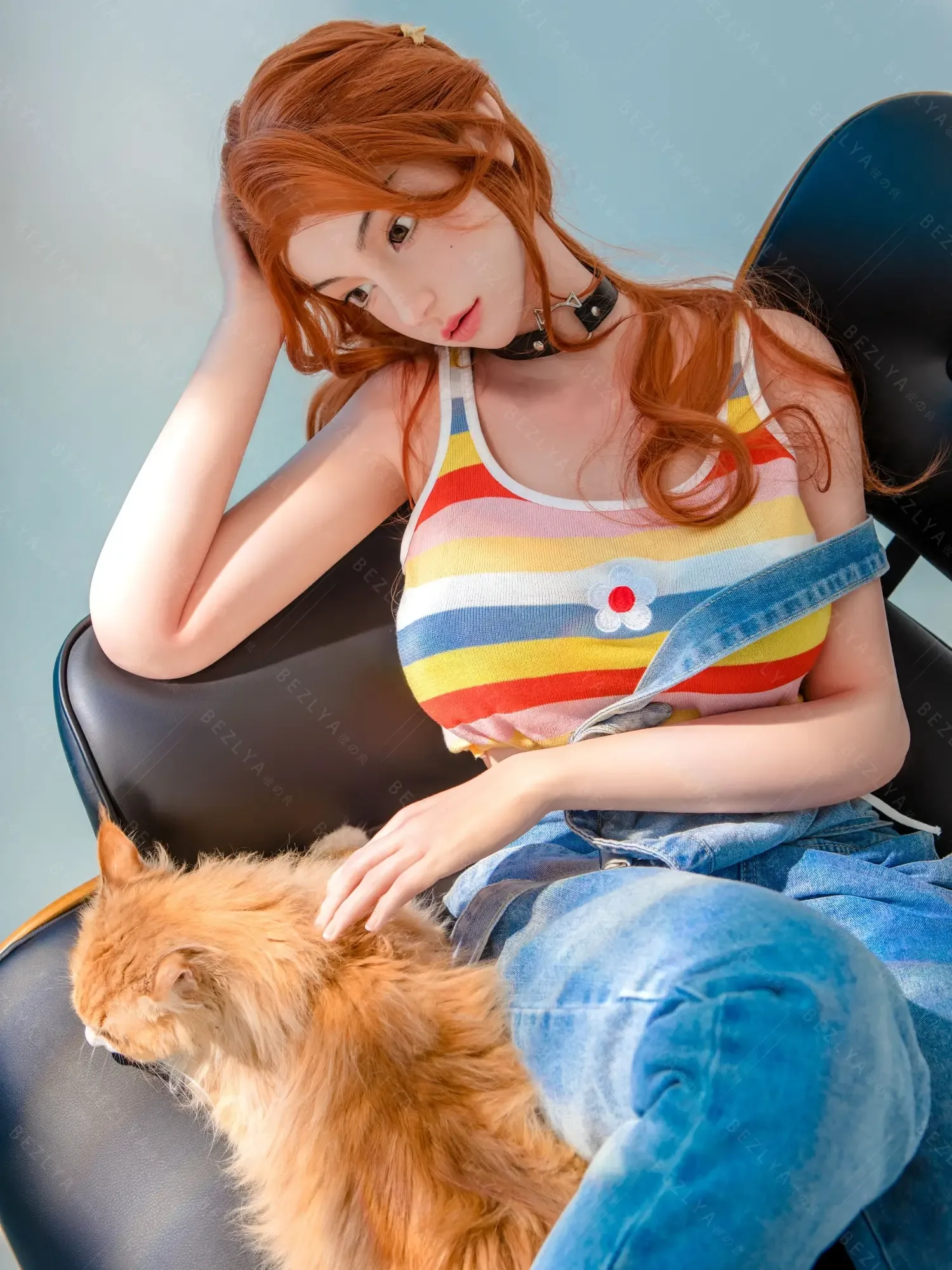 F7150-163cm(5.4ft)-35kg 2.1 B Cup Asian Real TPE body+silicon head small breast Chinese Sex Doll|Bezlya Doll view 7