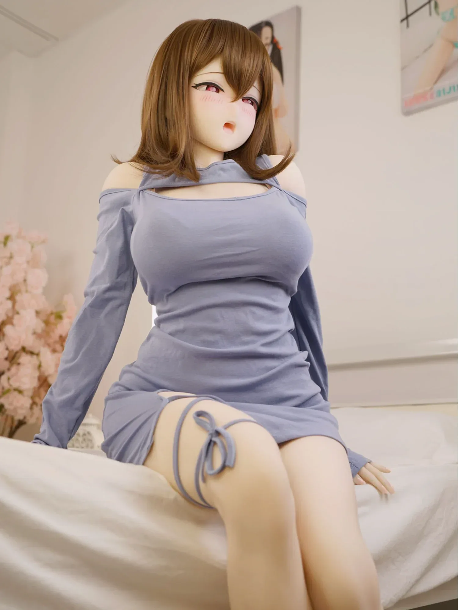 F5907-152cm(4ft12)-32kg Mion C Cup S-TPE Gel filled Breasts Anime Hentai Sex Doll | IROKEBIJIN Doll view 1