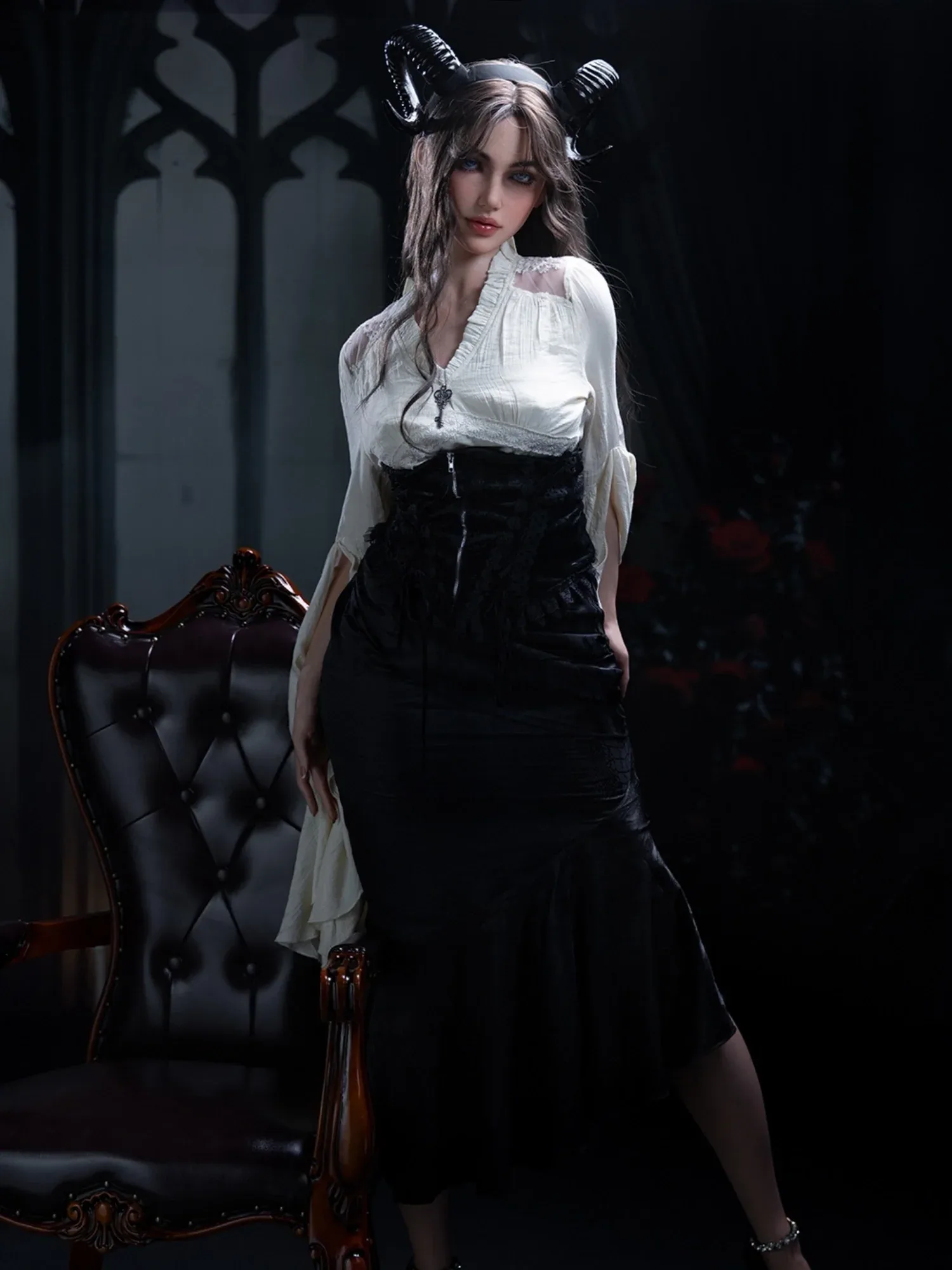 F6211—165cm\/5ft4-34kg D Cup Silicone Halloween Sex Doll  - Firefly Diary MAX view 11