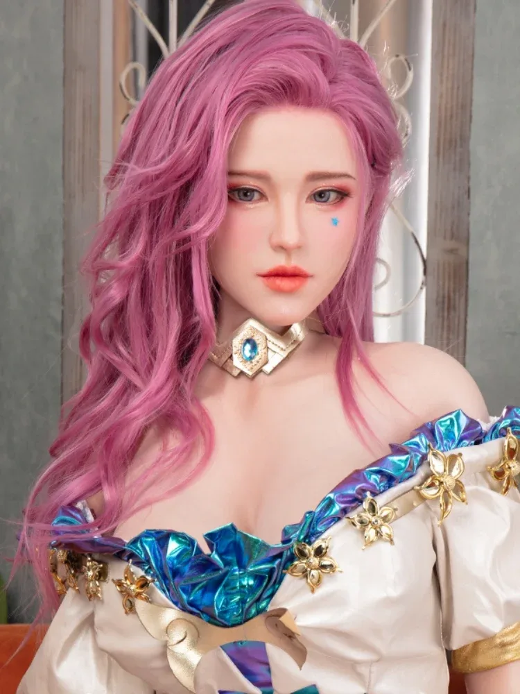 F1596-171cm\/5ft6 D Cup Silicone Thin Pink Hair Teen Sex Doll|Starpery Doll view 12