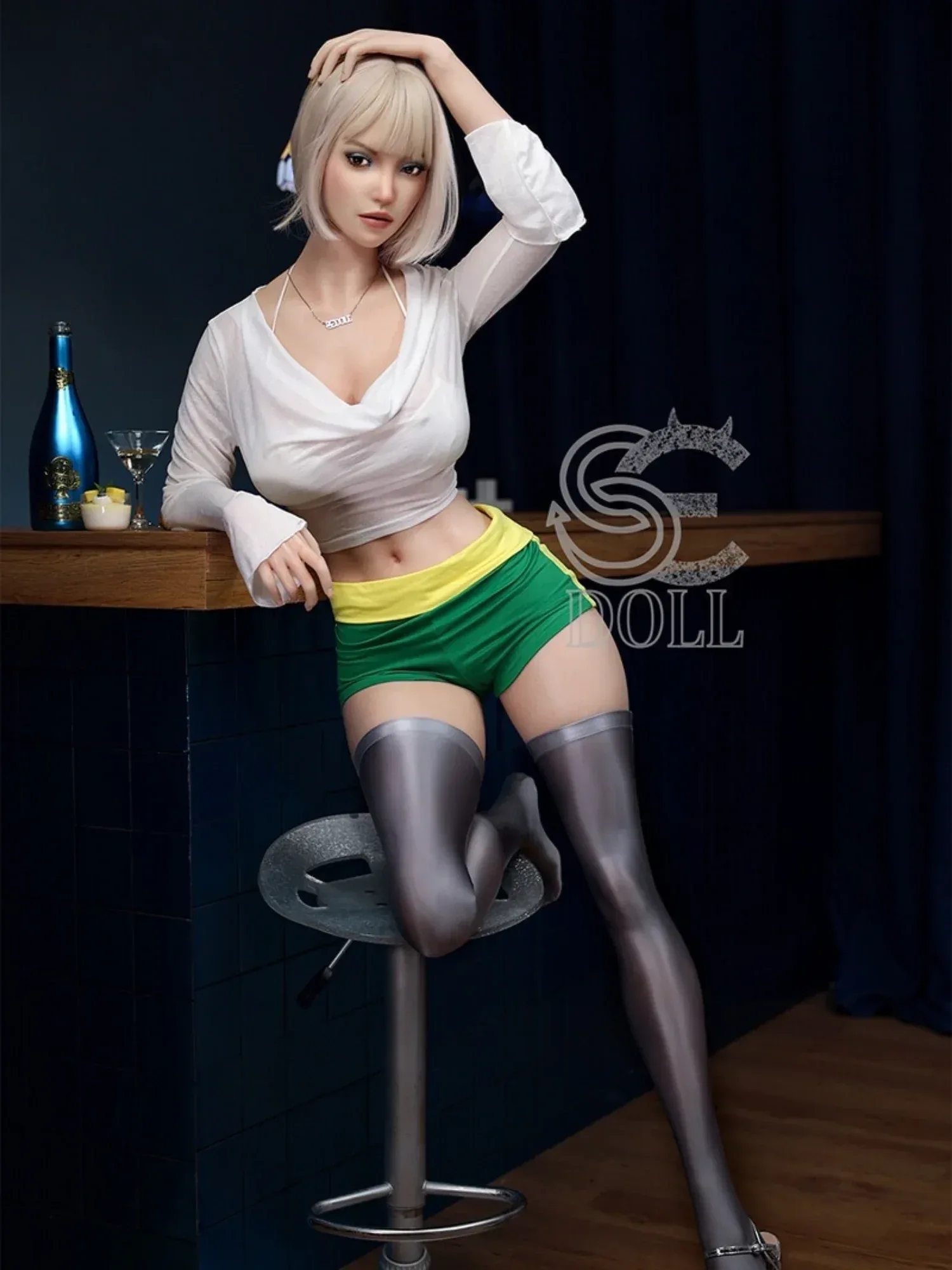 F4530-167cm(5.5ft)-34kg Jenny.M E Cup Mescular Butt Muscle European Real Silicone Medium butt Sex Doll|SE Doll view 4