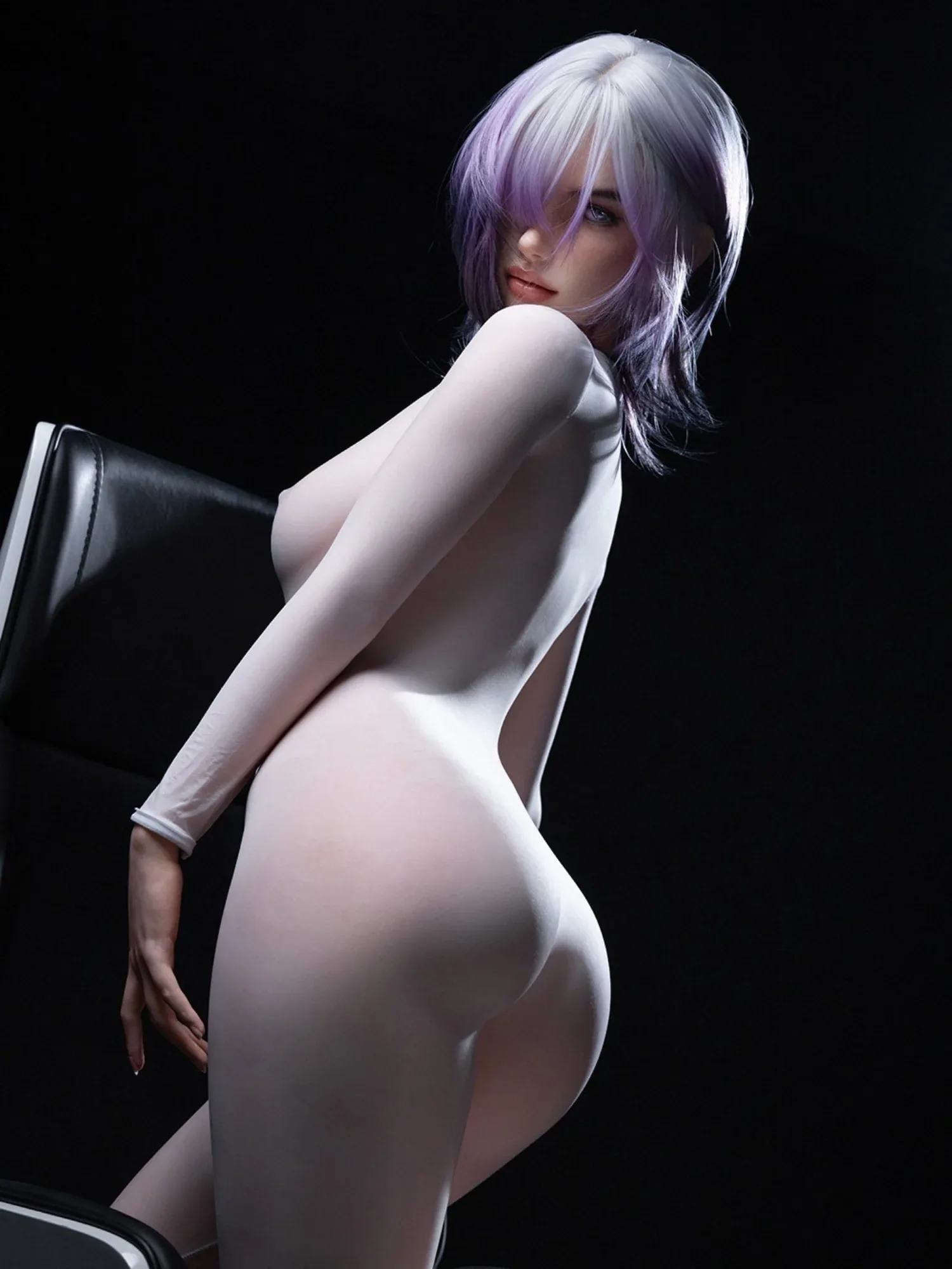 F6223—165cm\/5ft4-34kg D Cup Silicone Sex Doll White Hair  - Firefly Diary MAX