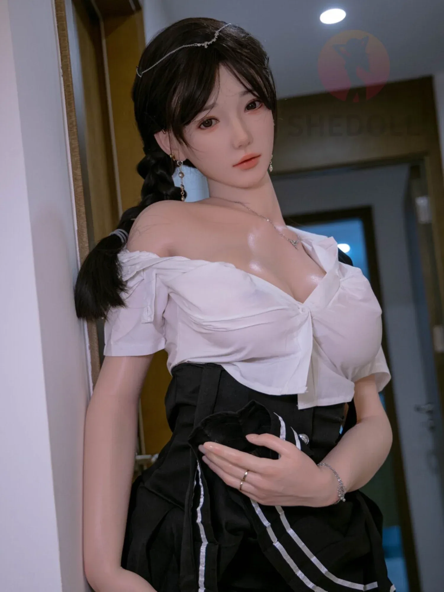F5898—158cm\/5ft2-47kg C Cup Asian ROS Silicone Sex Doll | SHEDOLL