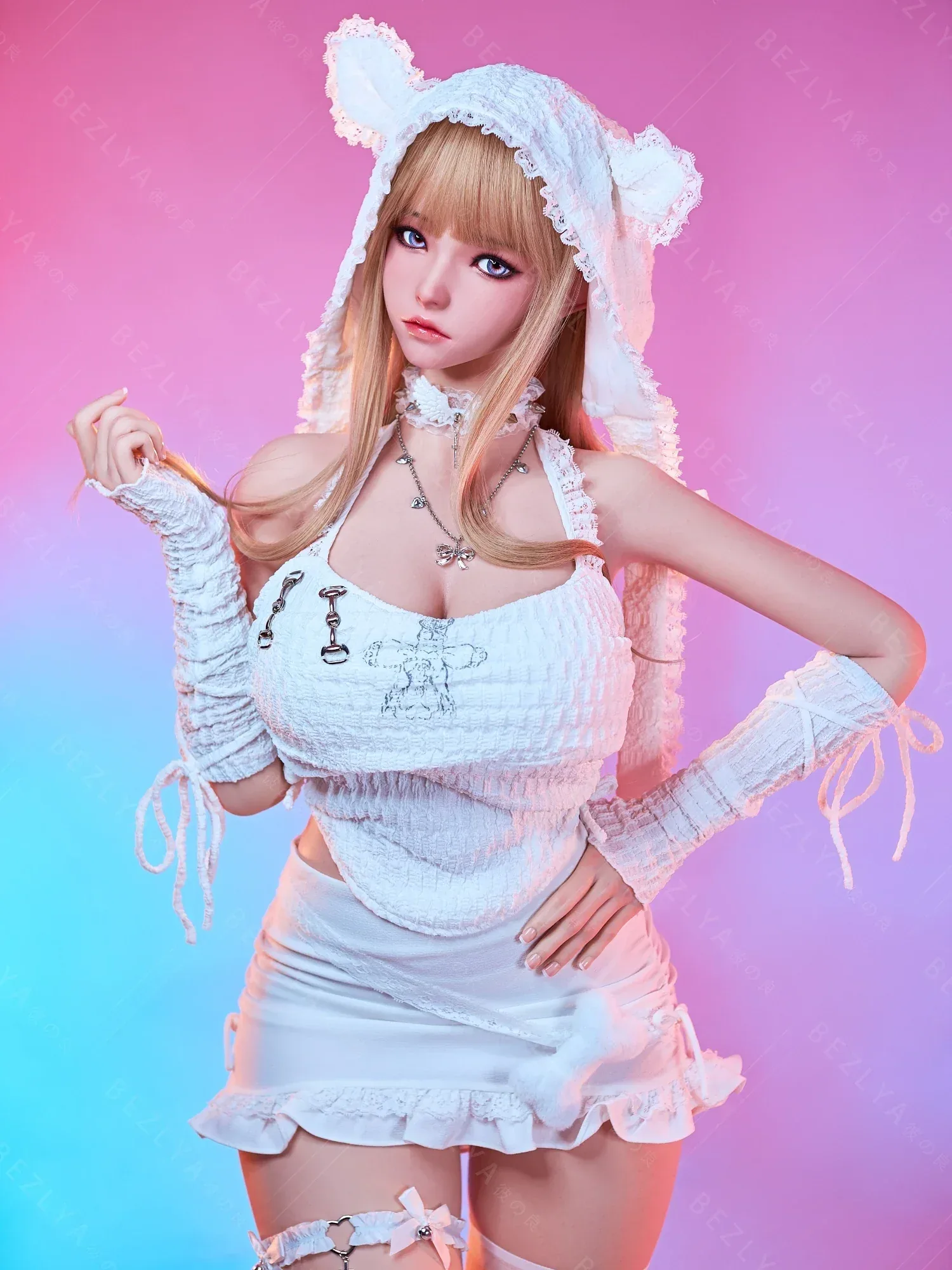 F7154-155Mcm(5.1ft)-38kg 2.2cf E Cup Mini ROS Silicone Asian Anime celebrity Sex Doll|AITIA Doll view 10