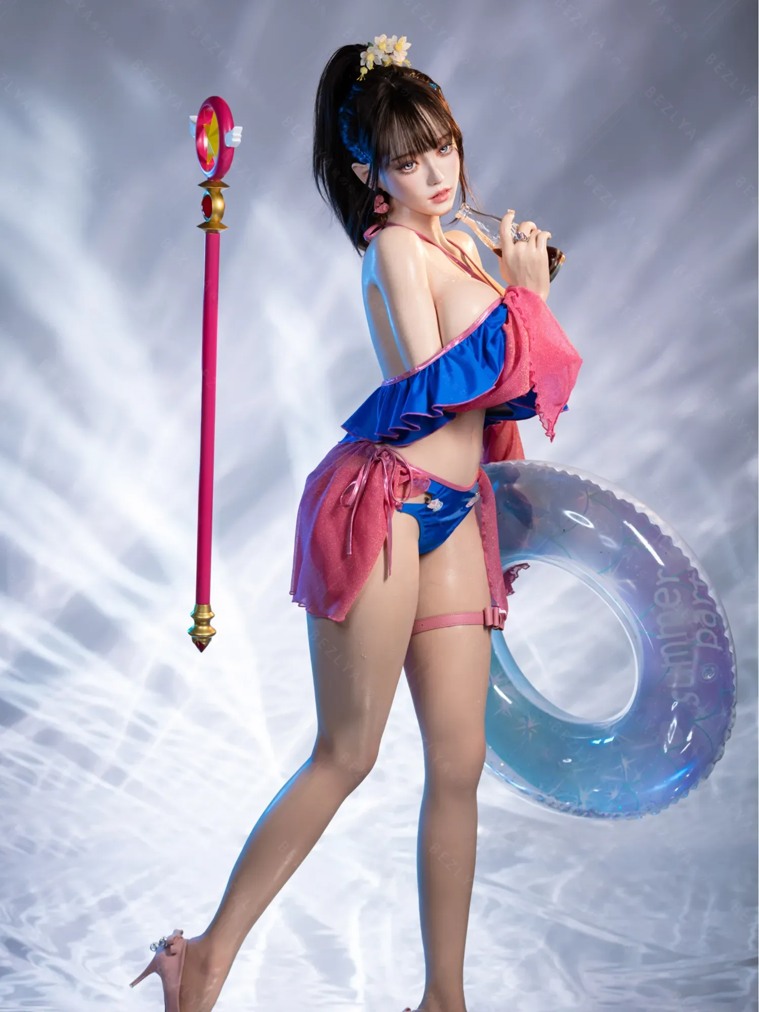 F5933-155Mcm(5.1ft)-38kg 2.2cf E Cup Mini ROS Silicone Asian Anime celebrity Sex Doll|AITIA Doll view 8
