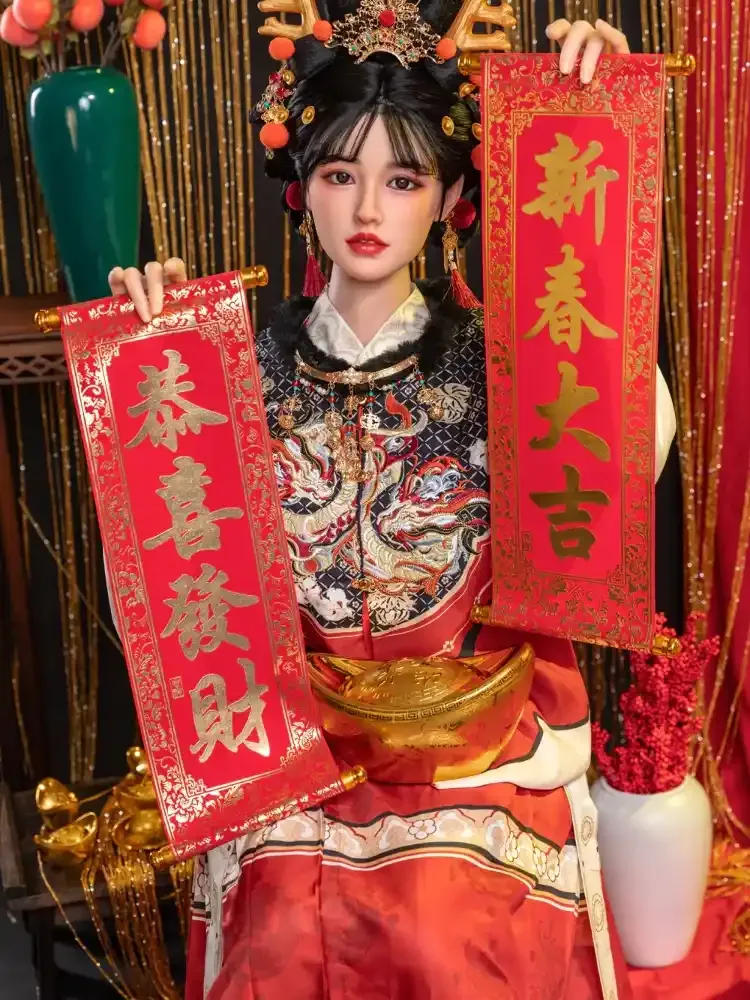 F2281-169cm\/5ft5(36kg) C Cup Wushi Happy Year theme Silicone Chinese Sex Doll｜Starpery Doll view 6