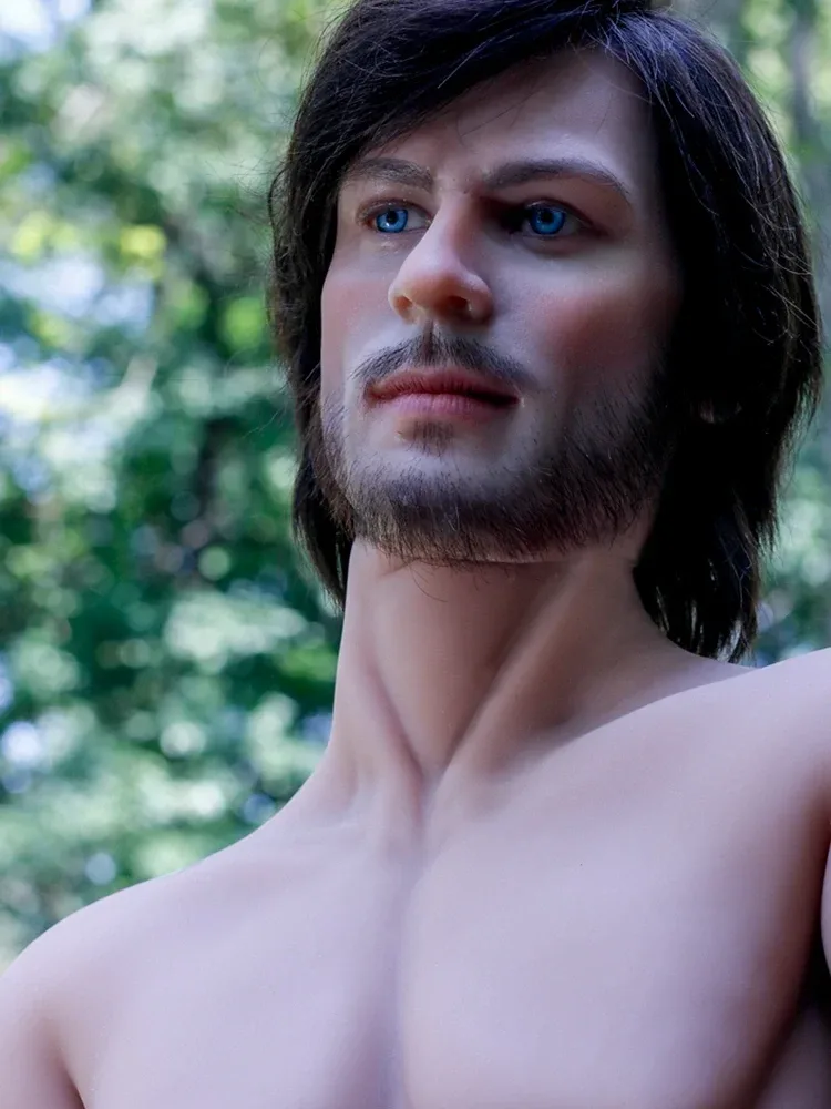 F3881-167cm\/5ft5-47kg Kindness Smile Silicone Head Gay Male Sex Doll | HR Doll view 9