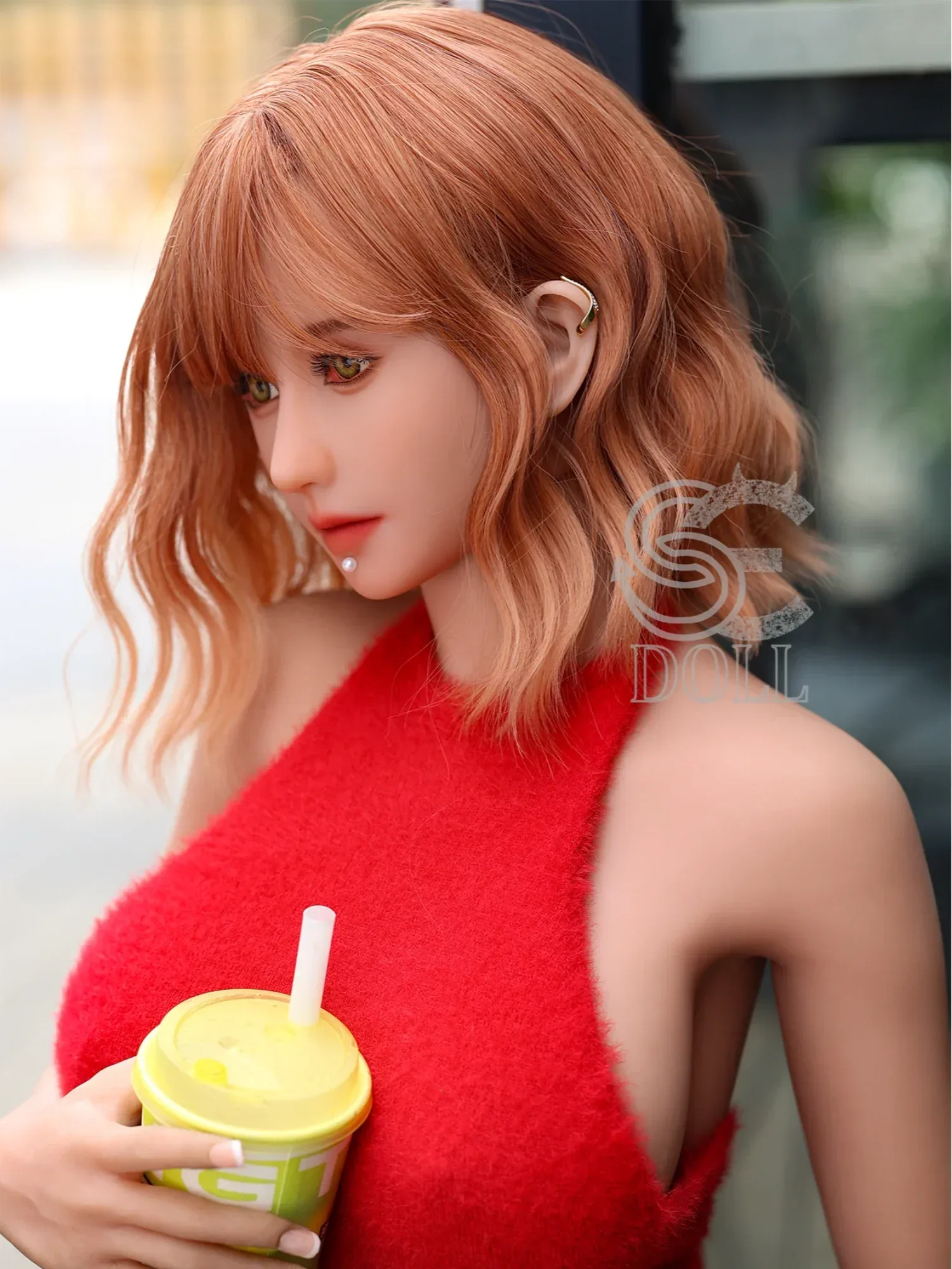 F3686-161cm(5.3ft)-35kg Felicia F Cup TPE Vibrant Short Hair Sporty Girl Love Doll|SE Doll view 7