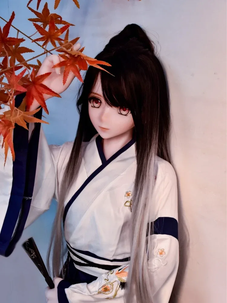 F5457-153cm\/5ft-28kg Silicone Ancient Style Femboy Sex Dolls-Perfect Blend of Ethereal Long Hair  | Elsa Babe view 11