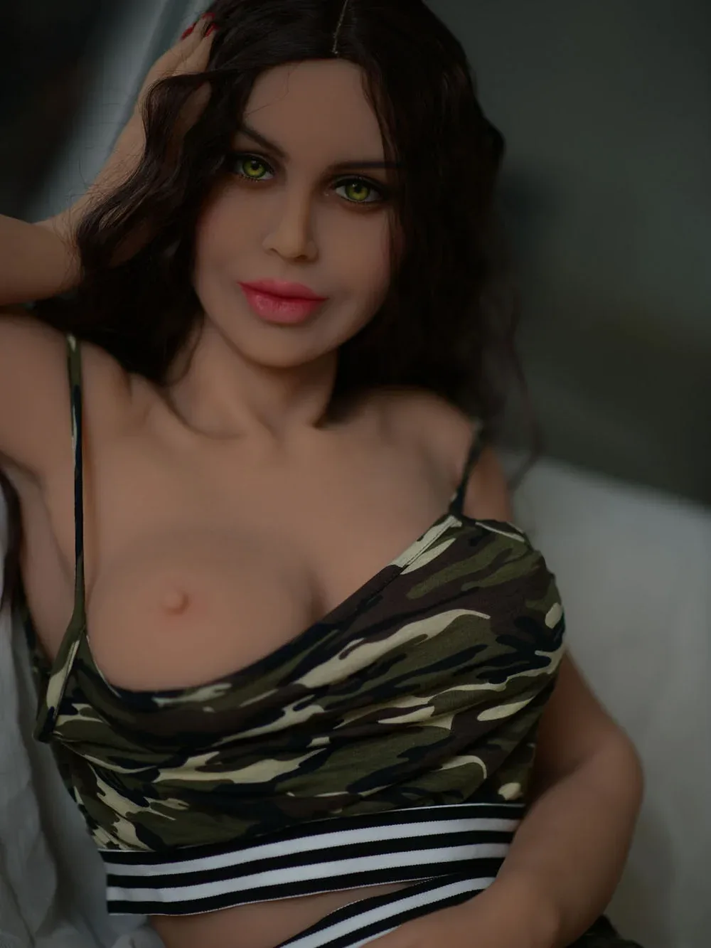 F3814-154cm\/5ft1 41kg D Cup Light Yellow Pupils TPE Sex Doll | HR Doll view 4