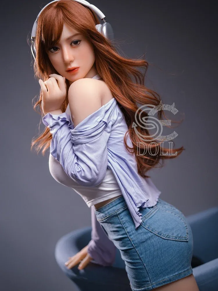 F2342- 161cm(5ft3)-35kg Skyler F Cup TPE Redhead European Sexy Girl Big Boobs Sex Doll | SE Doll view 4