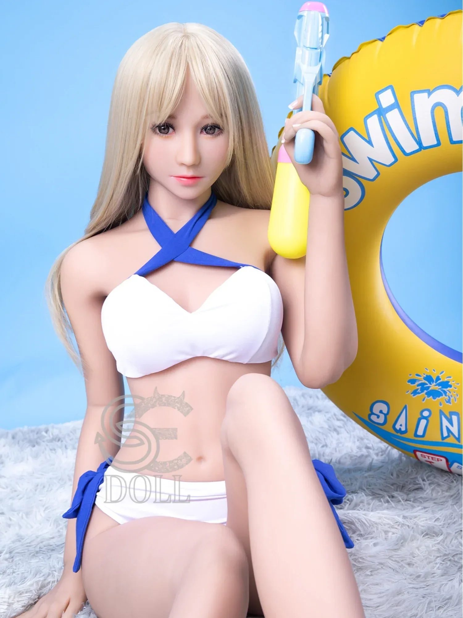 F3739-166cm(5ft5)-34.5kg Cynthia C Cup TPE Blonde European Anime Cute Lolita Teen Sex Doll | SE Doll view 2