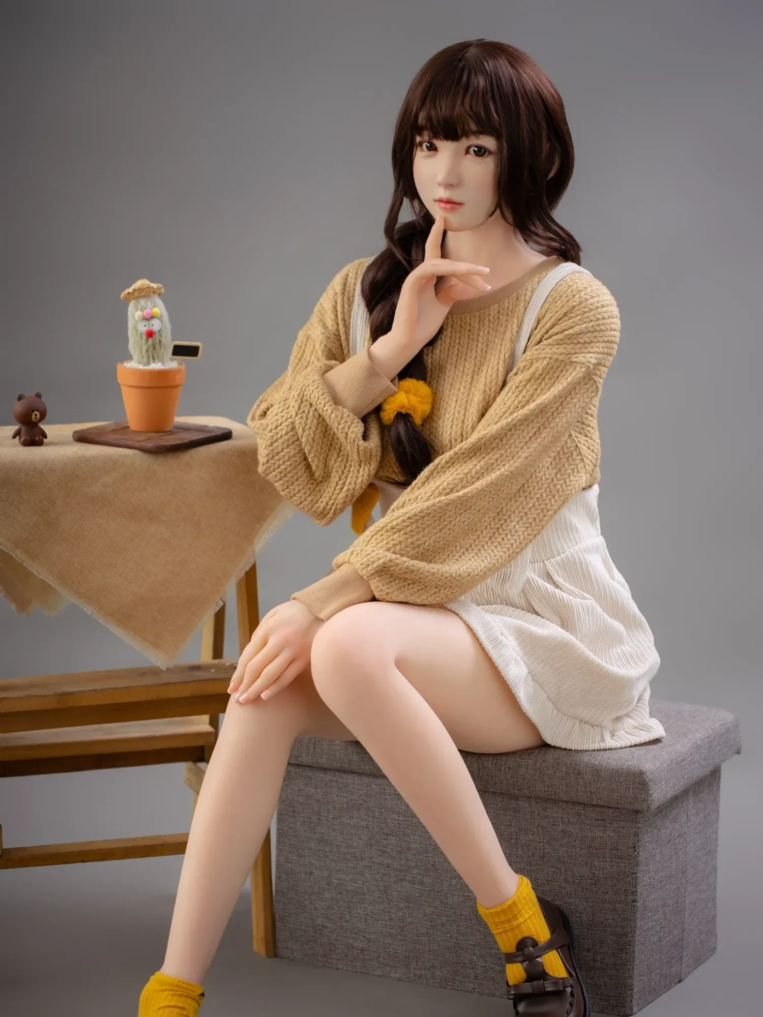 F4702-160cm(5.3ft)-34kg 2.0 B Cup Mini Asian Chinese Silicone Head Sex Doll｜Bezlya Doll view 4