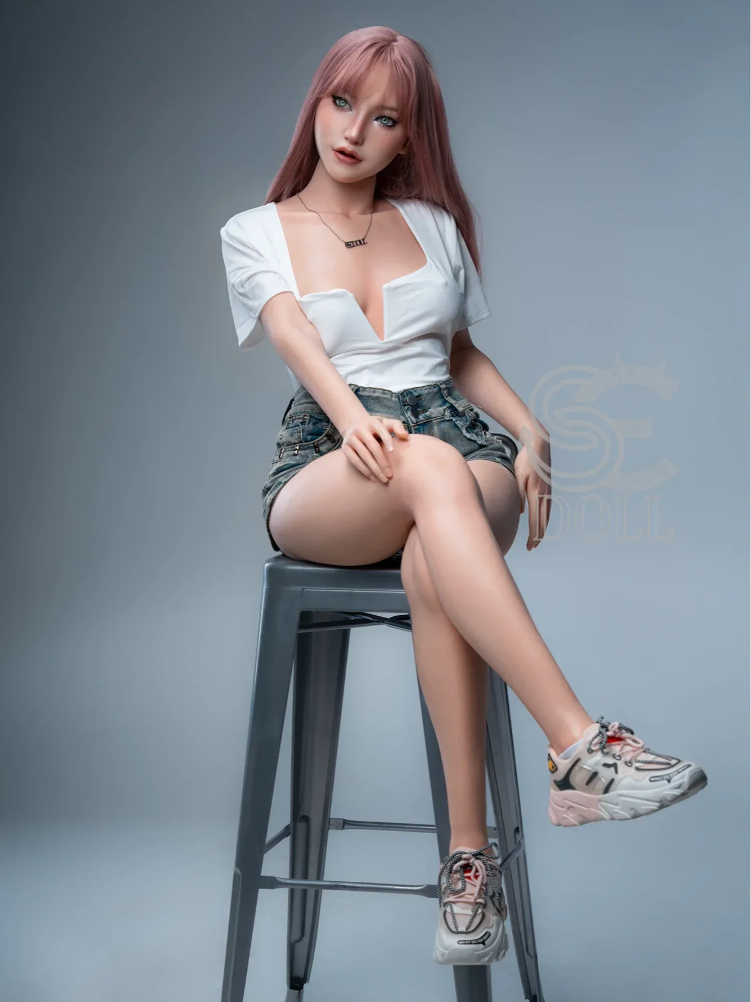 F4831-T160cm(5ft2)-27kg Bridget.D B Cup Small Tits Anime Silicone Asian Sex doll | SE Doll view 9