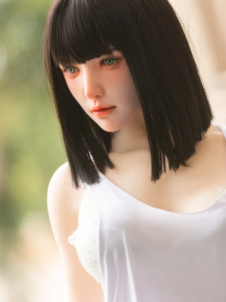 F143-Fumi Black Short Hair 162cm\/5ft4 Japanese Silicone Sex Doll view 6