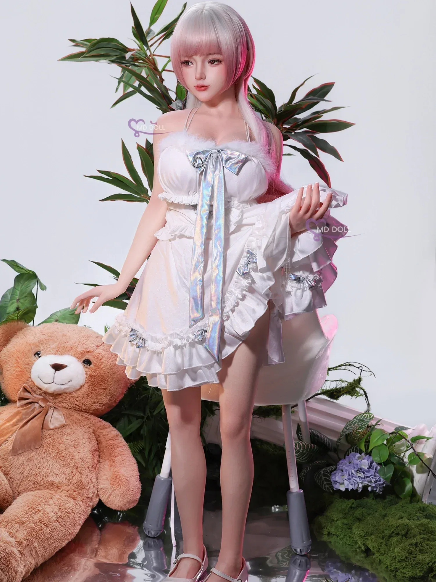 F6320-151cm\/5ft-25kg Asian Silicone Mini Sex Doll with Realistic Skin Texture | MD Doll view 8