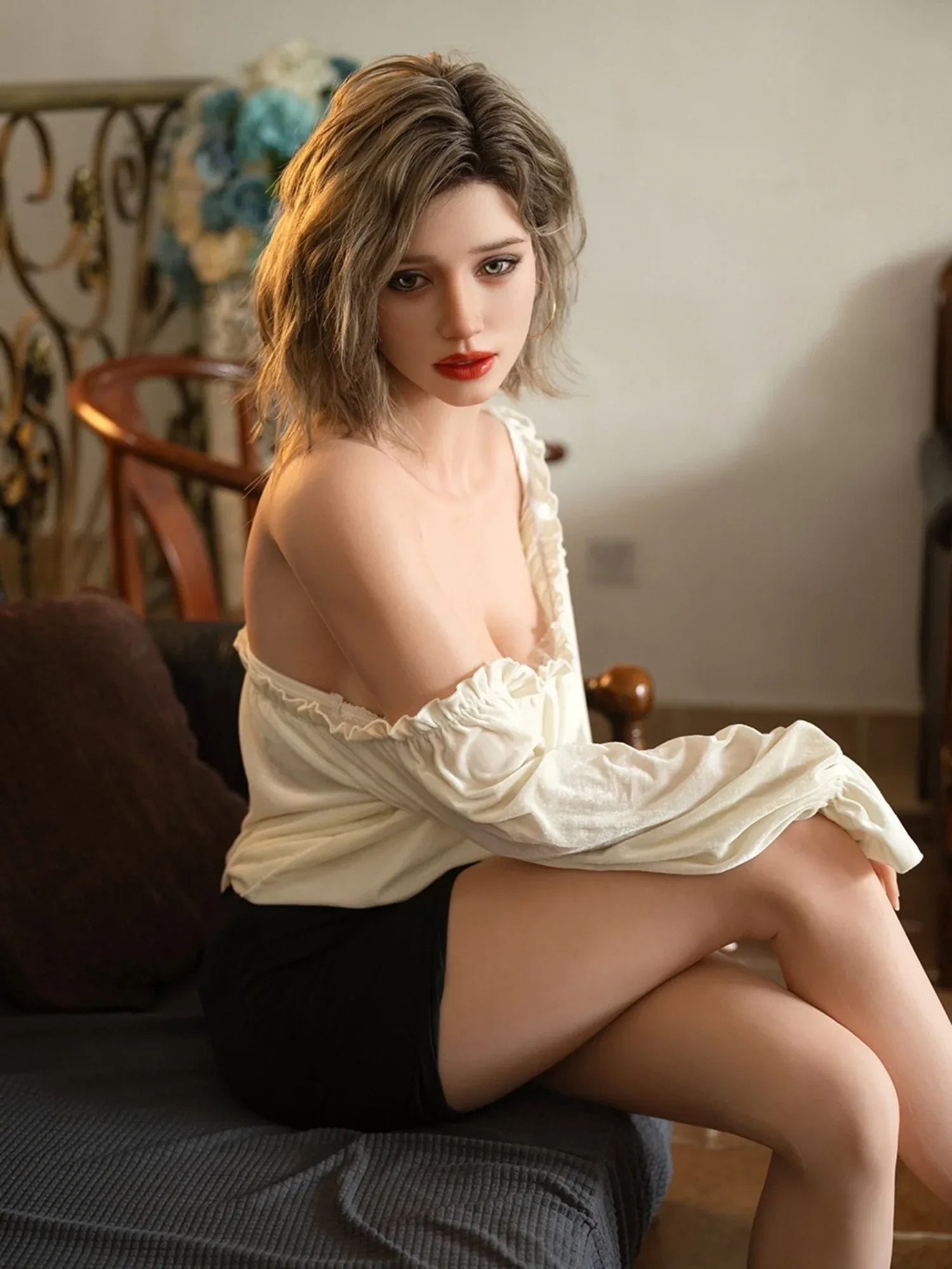 F6338 168cm\/5ft5-35kg F Cup Realistic Silicone Celebrity Sex Doll ROS Head | TOP-CYDOLL view 8