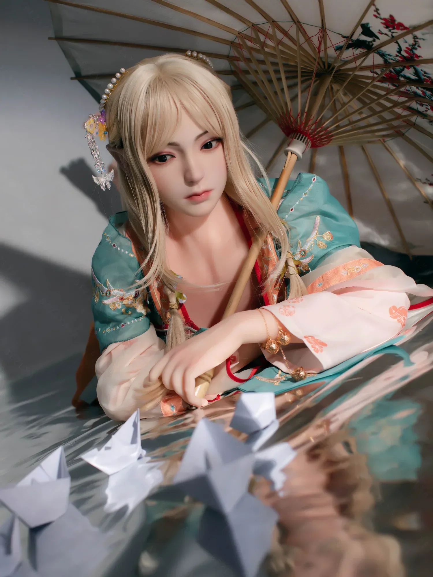 F4717-160cm(5.3ft)-34kg 2.0 B Cup Robot Silicone Head Adult Asian Alien Sex Doll|Bezlya Doll view 7