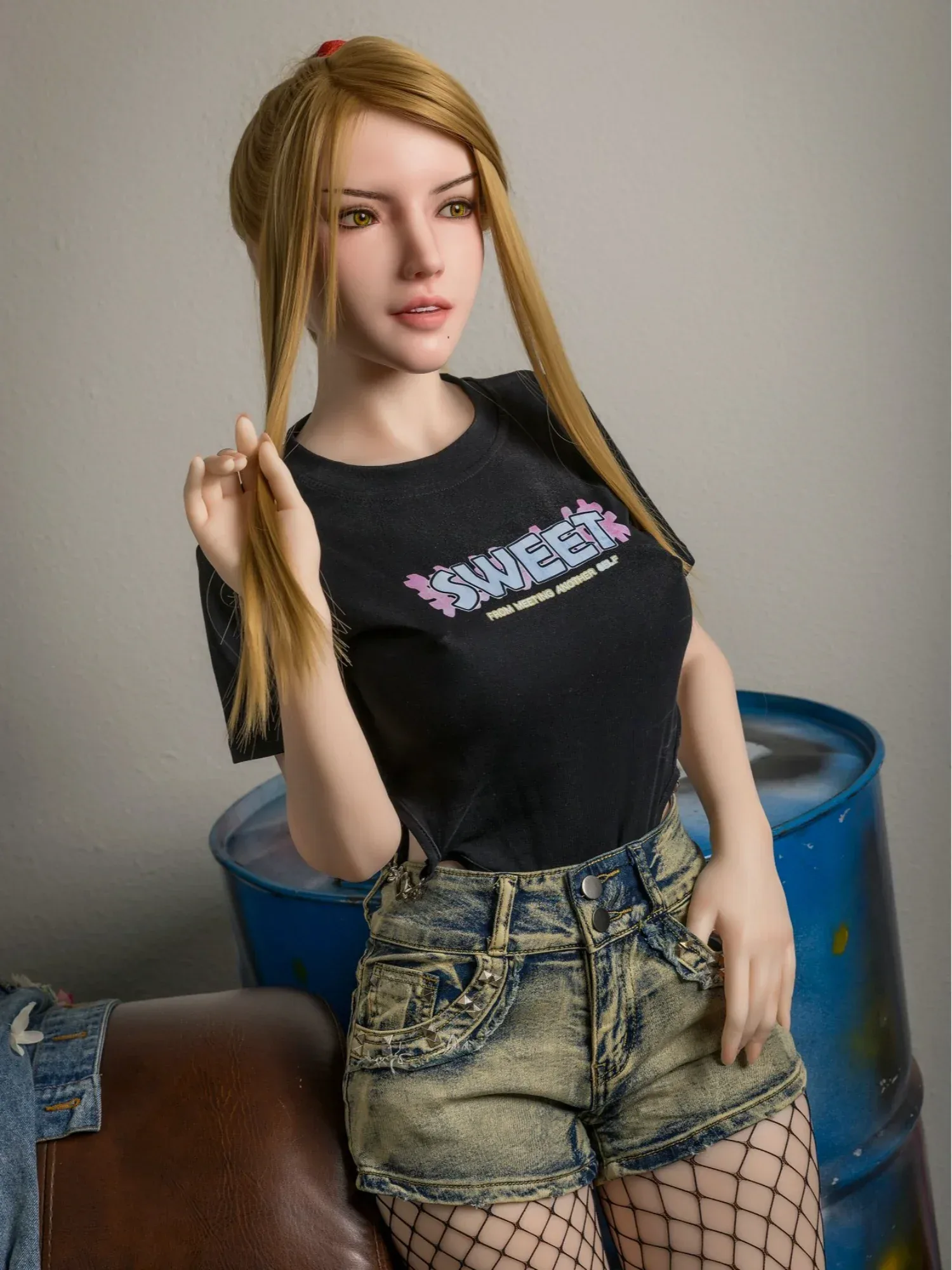 F3380-158cm\/5ft2(32kg) Cassiel E Cup Silicone Adult Full Sexy Blonde Europe Sex Doll | YL Doll view 4