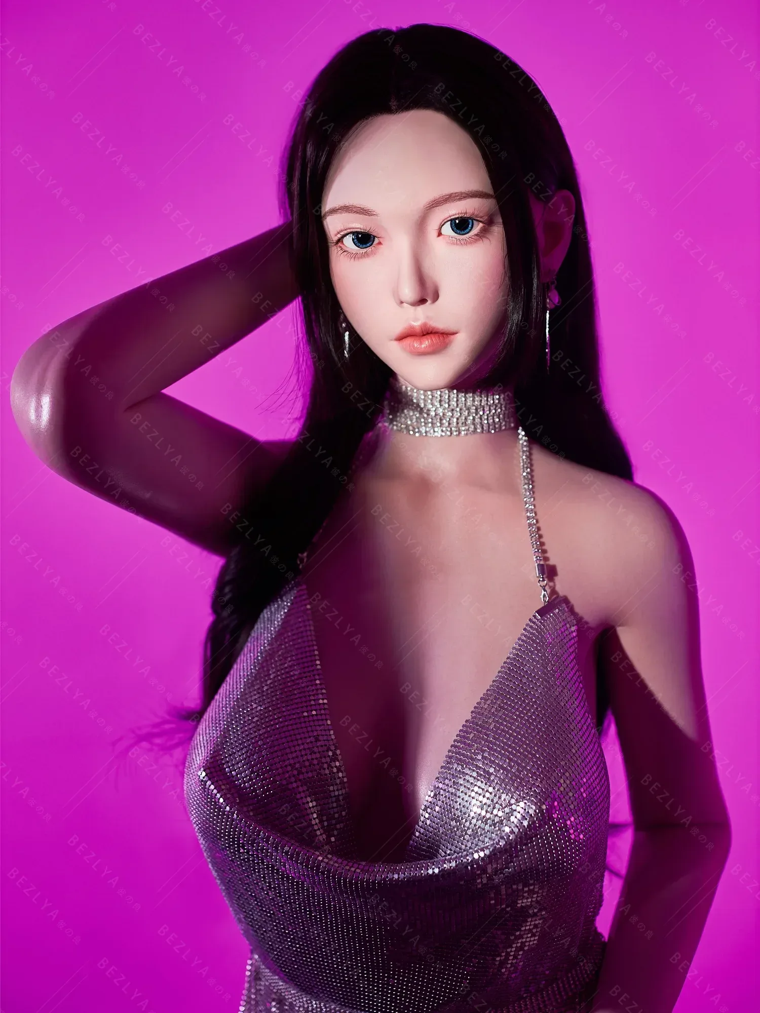 F7136-163cm(5.4ft)-37kg 2.2cf E Cup Mini Japanese Silicone Celebrity Anime Sex Doll Life Size｜AITIA Doll