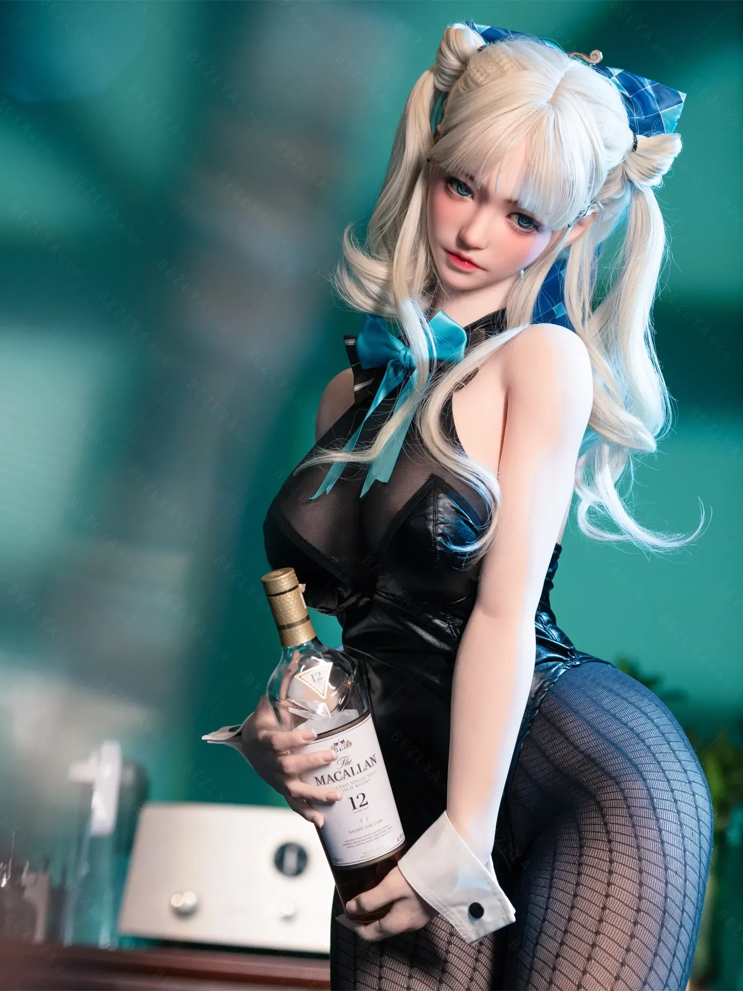 F7135-155Mcm(5.1ft)-38kg 2.2cf E Cup Mini Silicone White Twin Tails Anime Cosplay Sex Doll｜AITIA Doll view 3