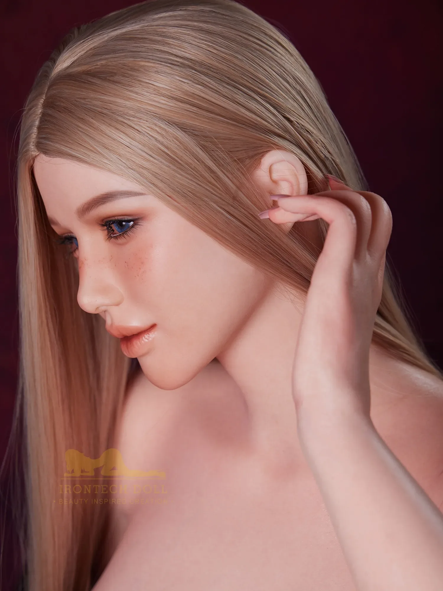 F5949-164cm(5ft4)-40.5kg Robot All-In-One Seamless Neck Silicone Celebrity Sex Doll|Irontech Doll view 12