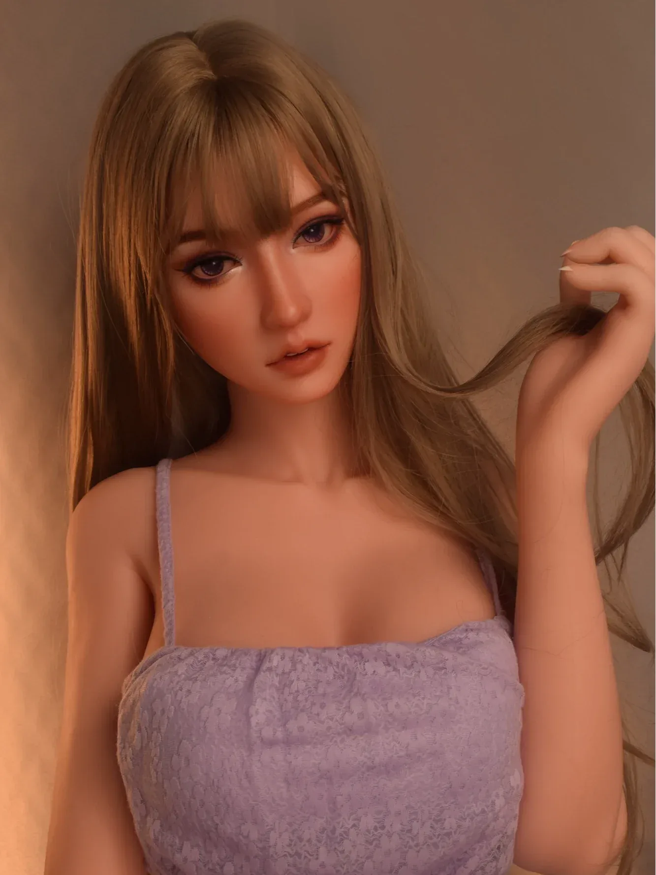F3808-165cm\/5ft4 Lovely Blush Silicone Anime Sex Doll | Elsa Babe view 2