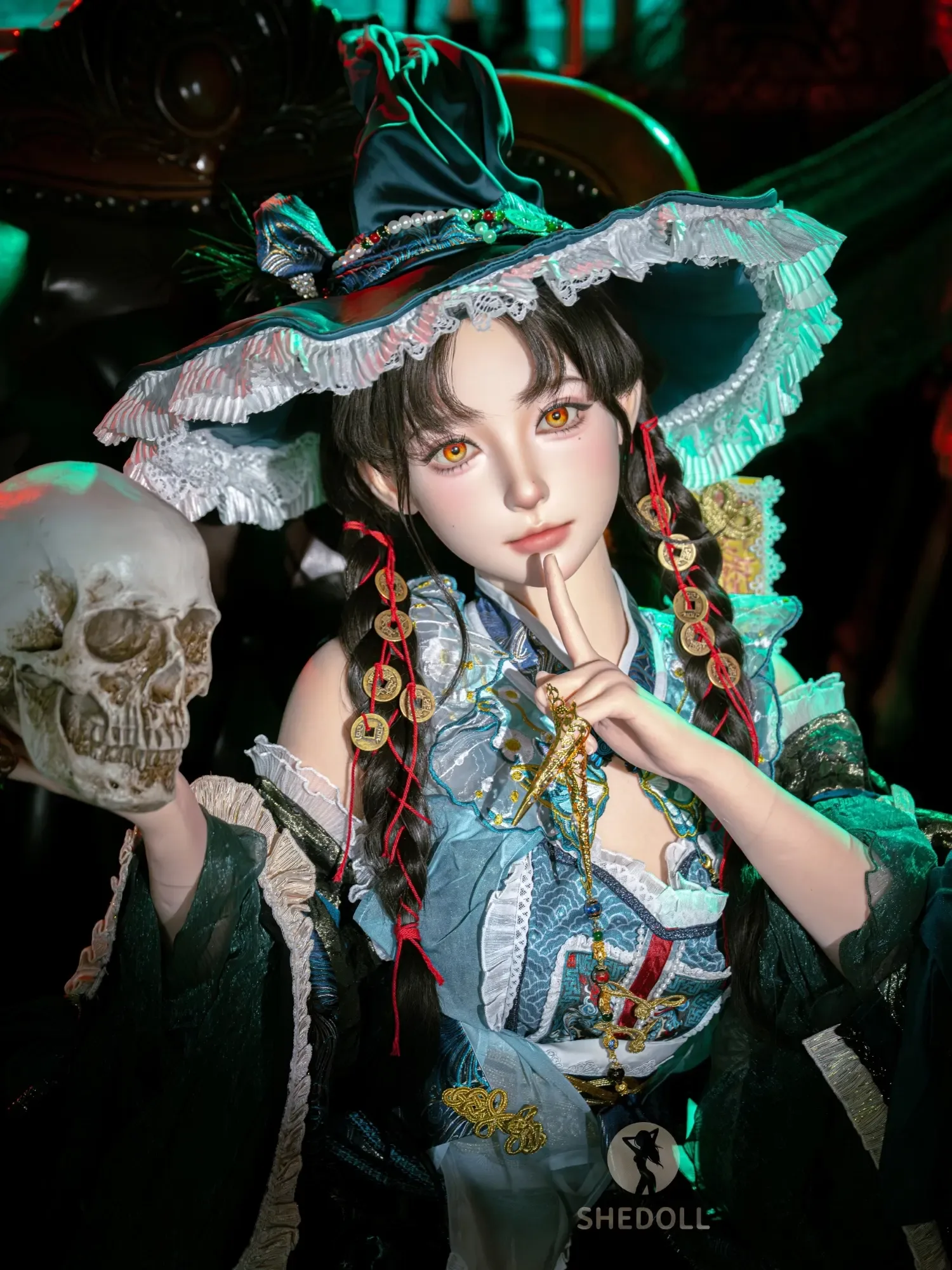 F6205—160cm\/5.3ft-43kg C Cup Asian ROS Silicone Sex Doll Halloween - SHEDOLL