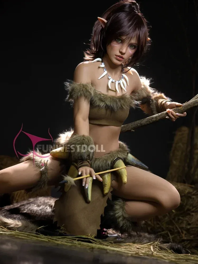 F2225-159cm-37kg A Cup Fantasy Kylie Cosplay Elf Alien Anime TPE Sex Doll|Fun West Doll view 9