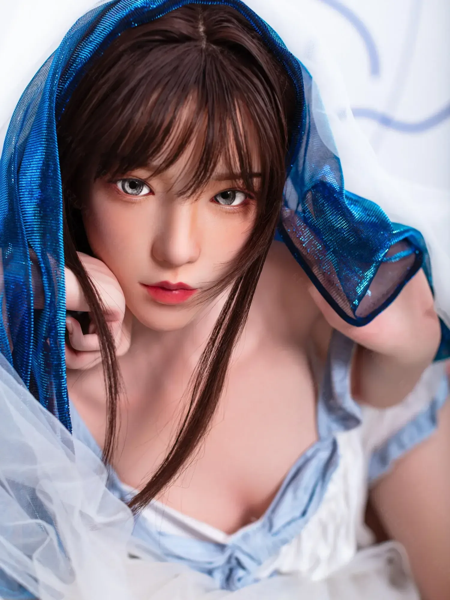 F4748-150cm(5.3ft)-34kg 2.1 A Cup Asian Real Silicone Chinese Teen Sex Doll Sex Doll｜Bezlya Doll view 4