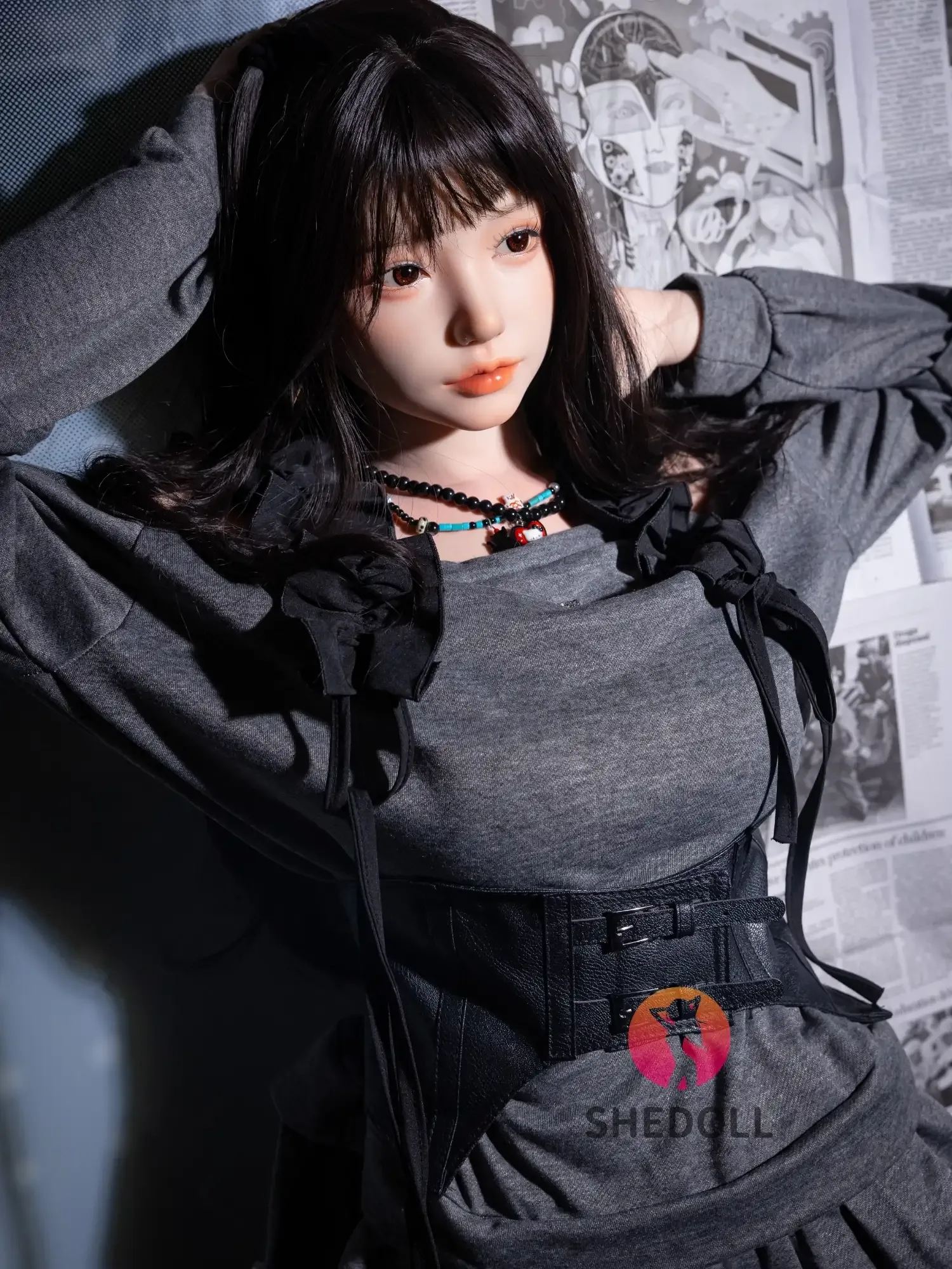F6167—168cm\/5ft5-47kg D Cup Realistic Asian Sex Doll with ROS Head | SHEDOLL view 4