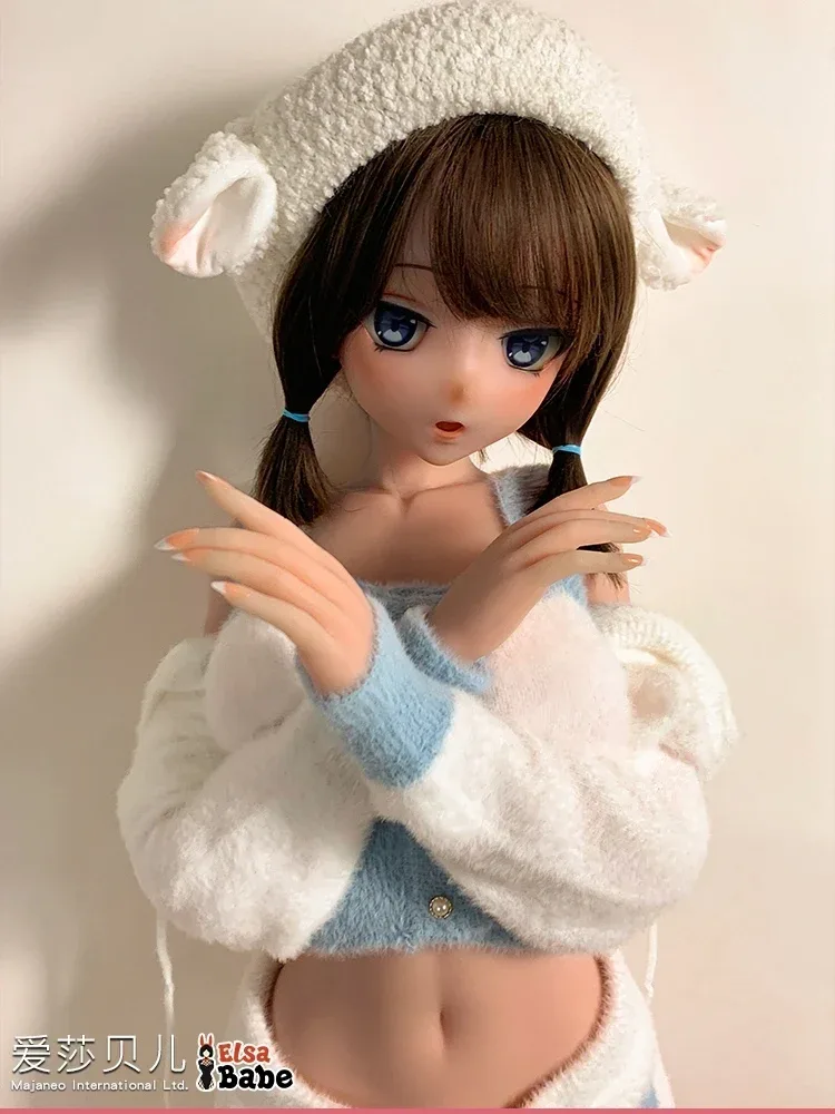 F8018-150cm\/5ft-27.5kg Silicone Flat Chest Japanese Sex Doll – Loli Style Asian Doll | Elsa Babe view 6