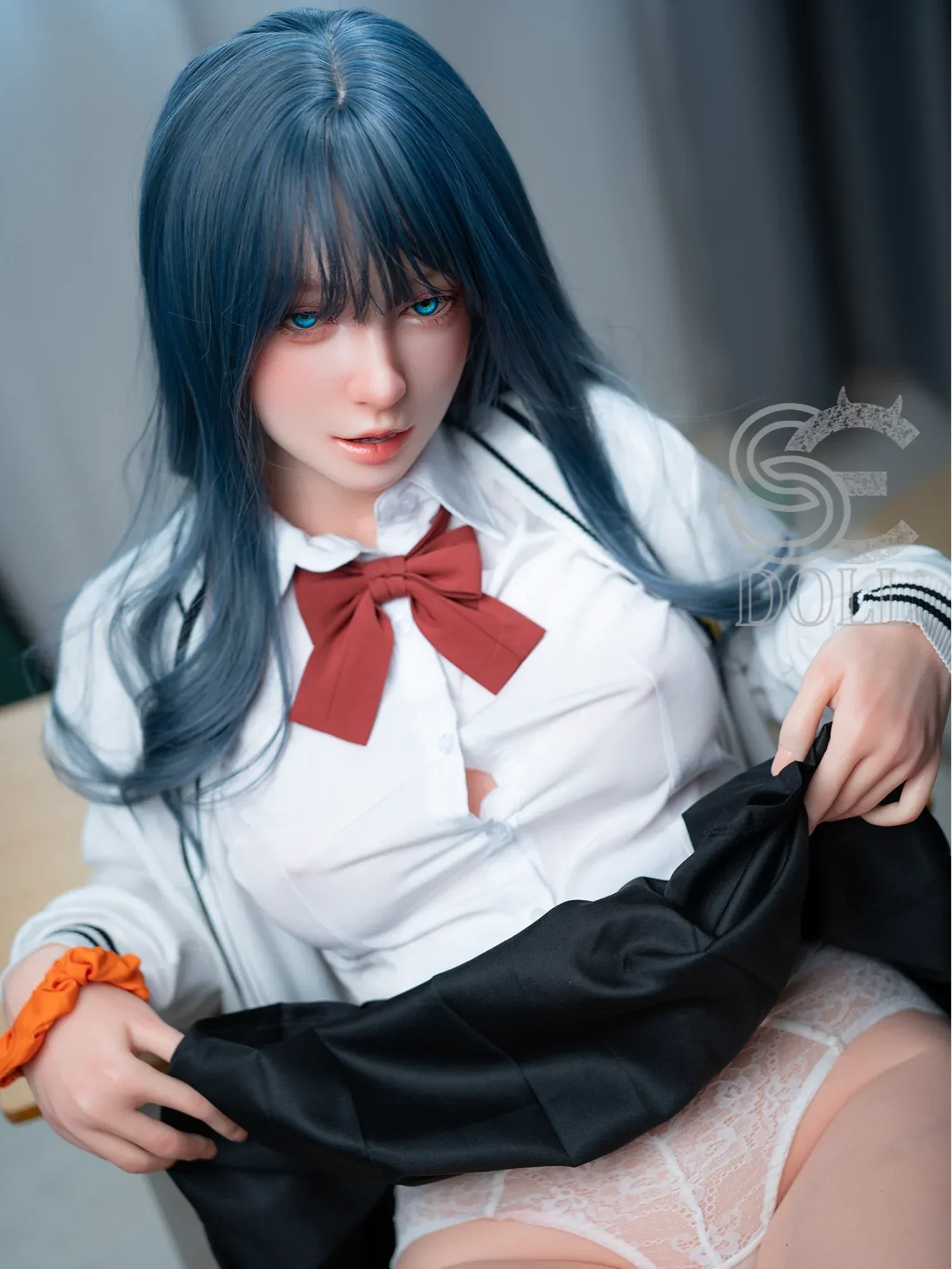 F4840-T160cm(5ft2)-27kg Maya.A B Cup Silicone Anime Asian Doll Naked Japanese sexdoll | SE Doll view 10