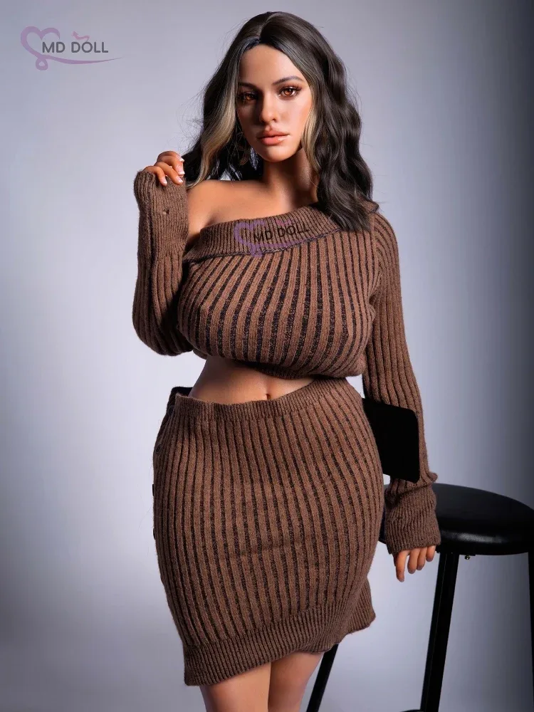 F8113-162cm\/5ft3-40.5kg H Cup M30 Plump Body Silicone sex doll bbw | MD Doll view 2