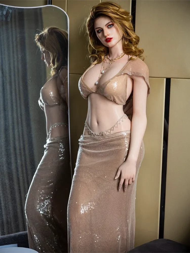 F7535-169cm\/5ft5 C Cup Full Silicone Amber ROS Head Sex Doll｜Starpery Doll