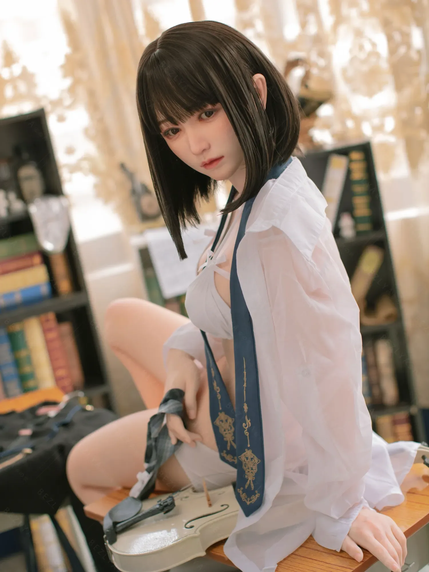 F4704-160cm(5.3ft)-34kg 2.1 B Cup Mini Asian Real Chinese Silicone Sex Doll|Bezlya Doll view 10