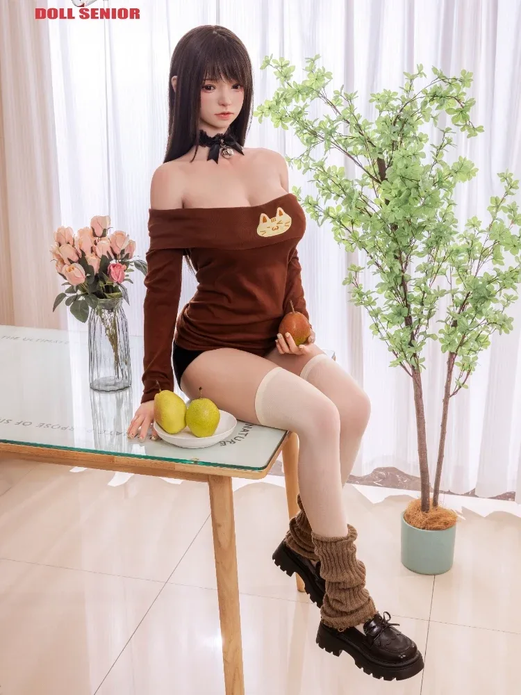 F7660- 163cm(5ft4)-35kg E Cup ROS Silicone Sex Dolls Meixiao with Implanted Hair+Gel Breast丨Doll senior view 11