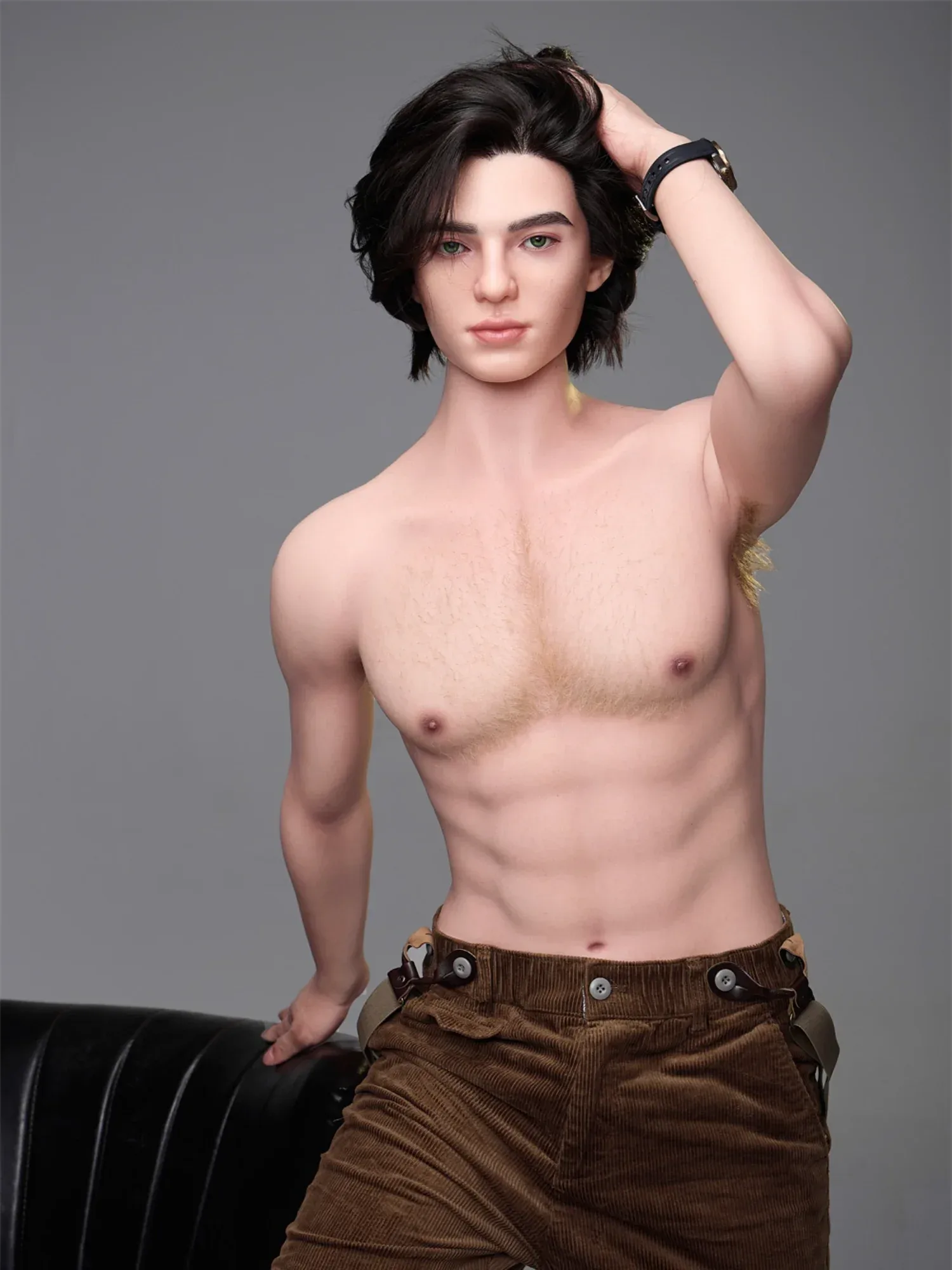 F4579-170cm\/5ft7-38kg Silicone Femboy  toy  masturbator Sex With Male Sex Doll-Irontech Doll view 2