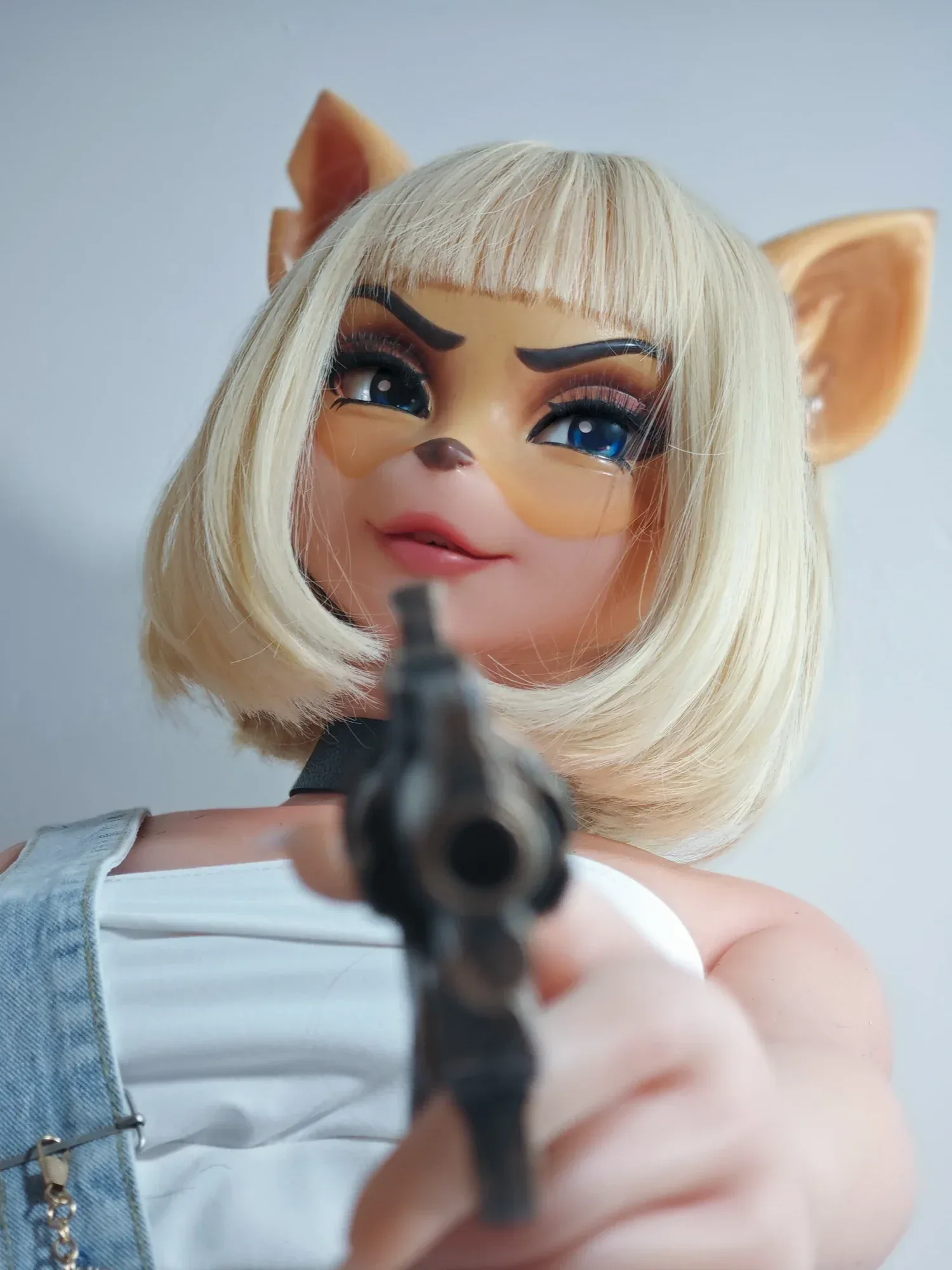 F3811-165cm\/5ft4 Zana Fox Silicone Anime Hentai Furries Sex Doll | Elsa Babe view 8