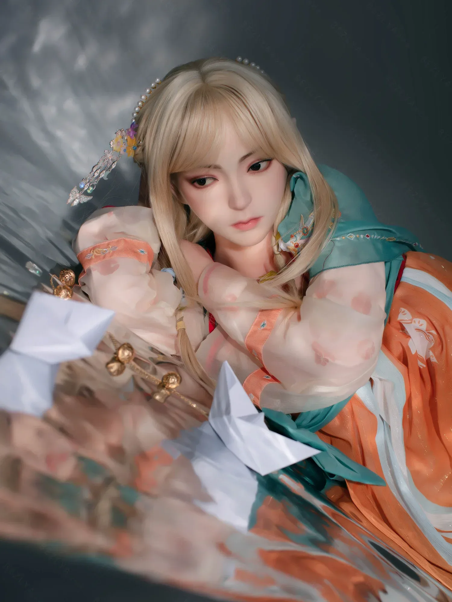F4717-160cm(5.3ft)-34kg 2.0 B Cup Robot Silicone Head Adult Asian Alien Sex Doll|Bezlya Doll view 8